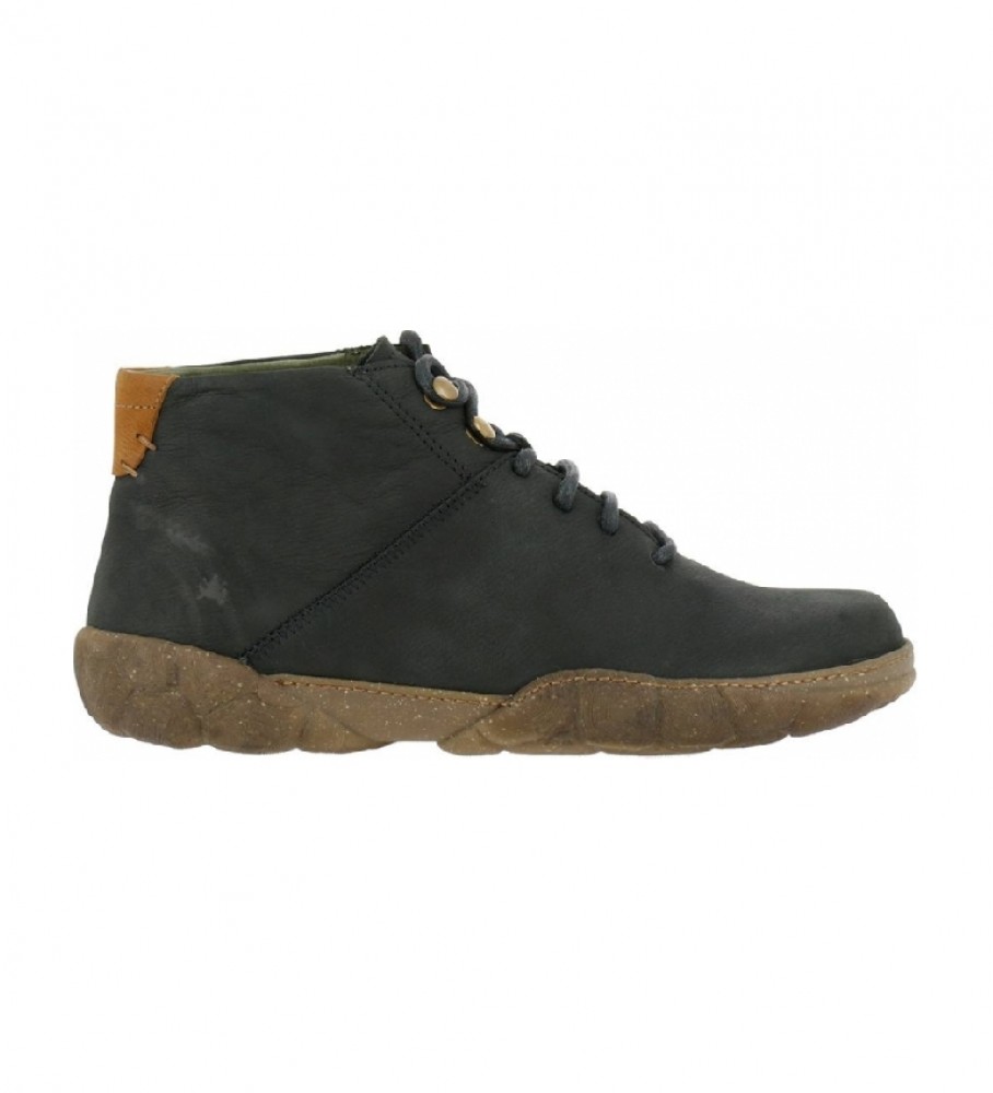 El Naturalista für Herren. 250831010005_001 Lederstiefel N5083 Angenehmes Schwarz (43), Wohnung, Schnürsenkel, Lässig