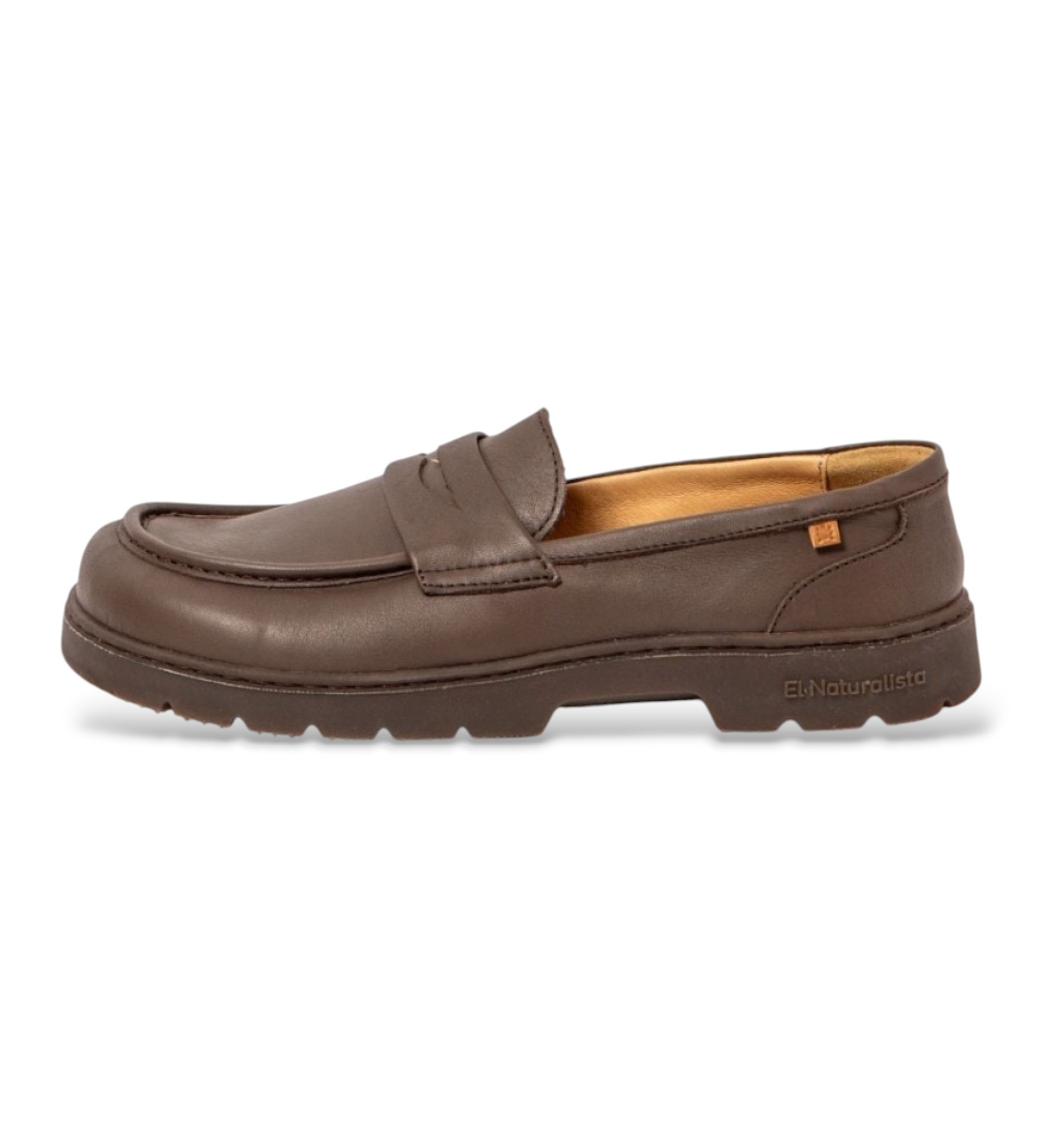 El Naturalista Unisex. 2523912ZJ005_012 Leder-Mokassins N5239 Nomada braun (45), Wohnung, Keine, Lässig