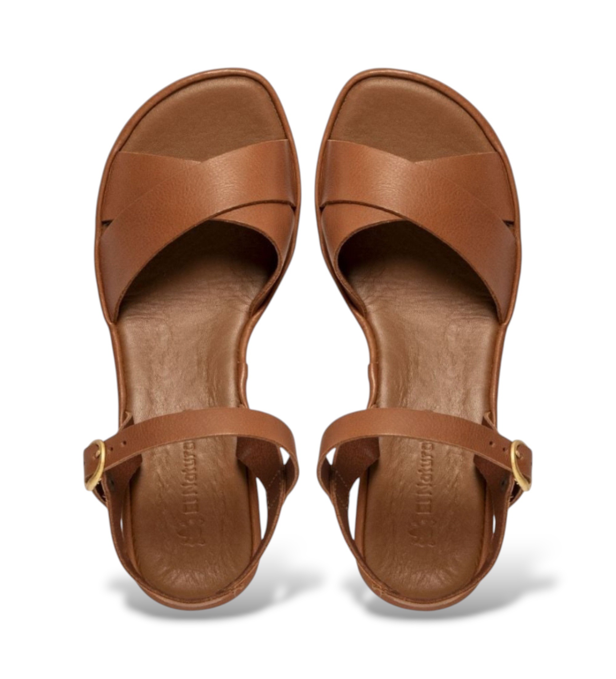 El Naturalista für Damen. 2N8541123005_023 Leder-Sandalen N854 Gaia braun (41), 3 bis 5 cm, Schnalle, Lässig