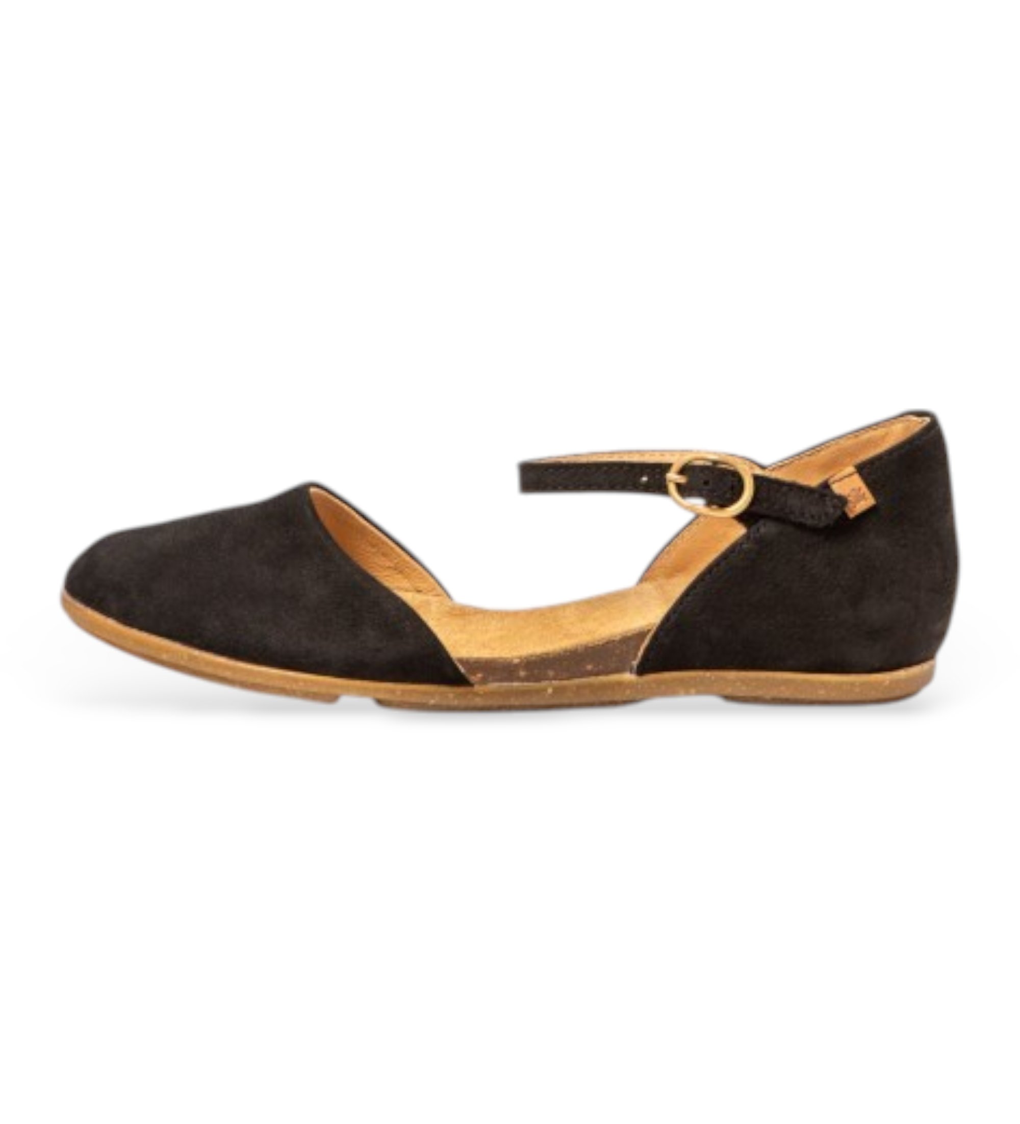 El Naturalista für Damen. 2ND545010005_001 Leder Sandalen Nd54 Stella schwarz (42), Wohnung, Schnalle, Lässig