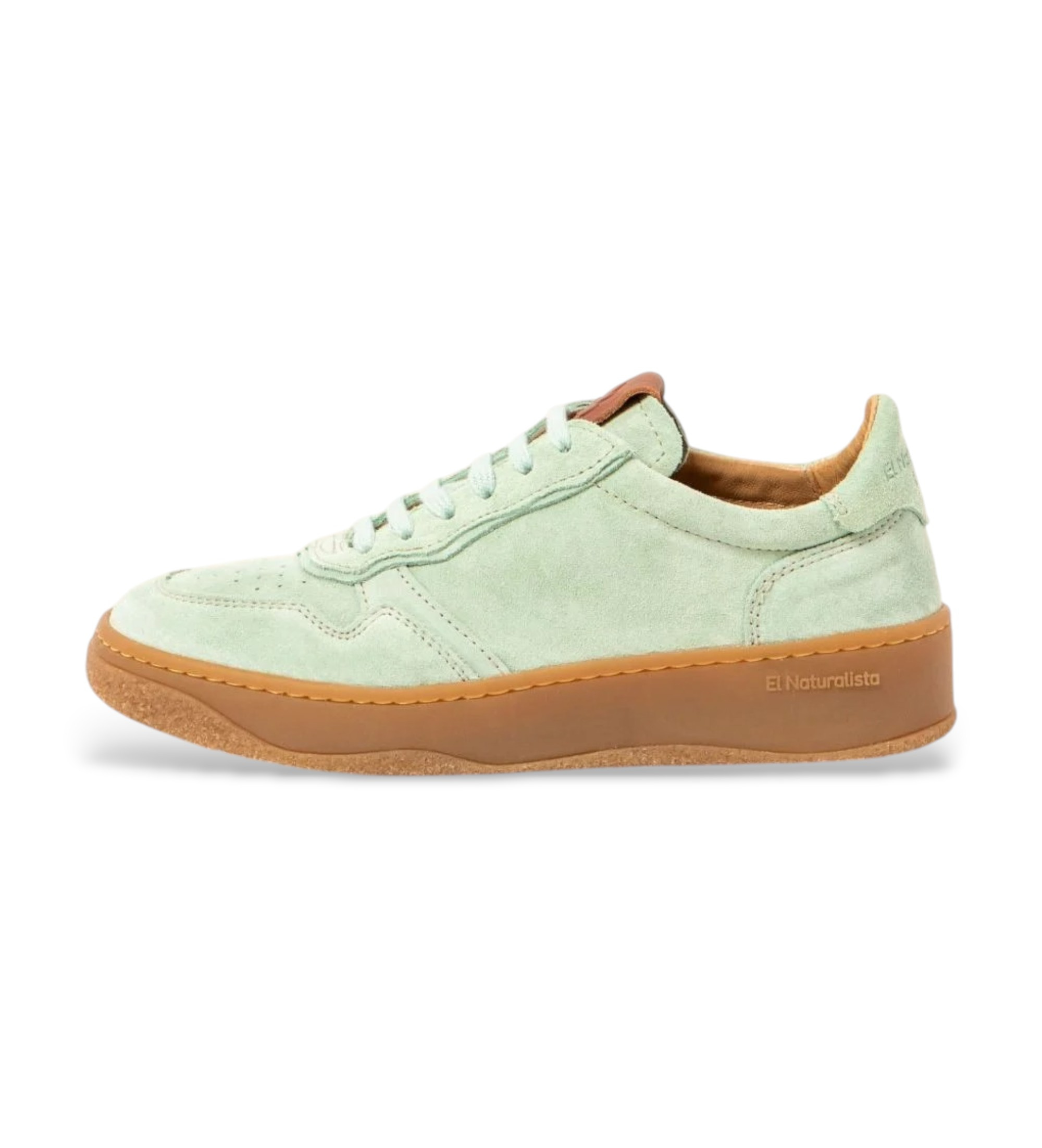 El Naturalista Unisex. 25844S183005_0G3 Leder Turnschuhe N5844S Geo grün (45), Wohnung, Schnürsenkel, Lässig