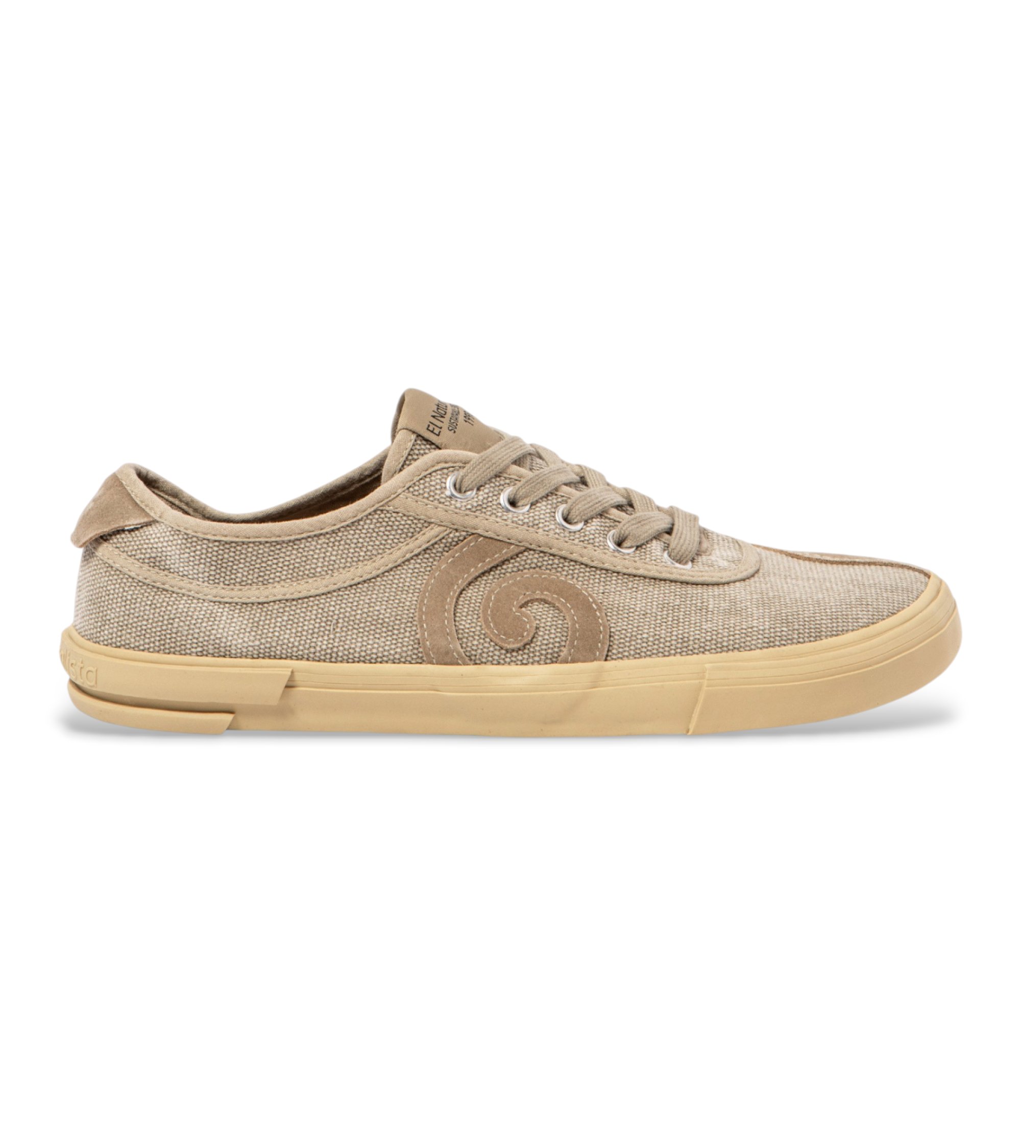 El Naturalistaunisex. 259531120005_020 N5953 beige leren schoenen (44), Stof, Plat, Veters, Casual