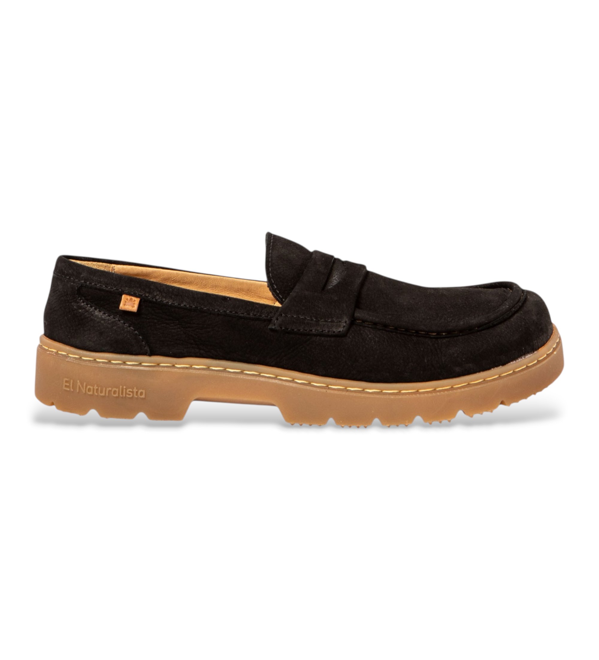 El Naturalista Unisex. 252391101005_001 N5239 Nobuck schwarz Schuhe dfsdfs (43), Leder, Wohnung, Keine, Lässig