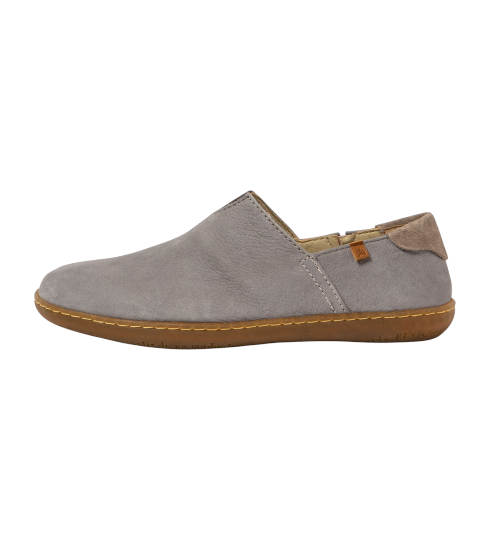 El Naturalistavoor mannen. 2N2757507605_0B0 Leren schoenen N275 El Viajero grijsblauw (36), Leer, Plat, Geen, Casual