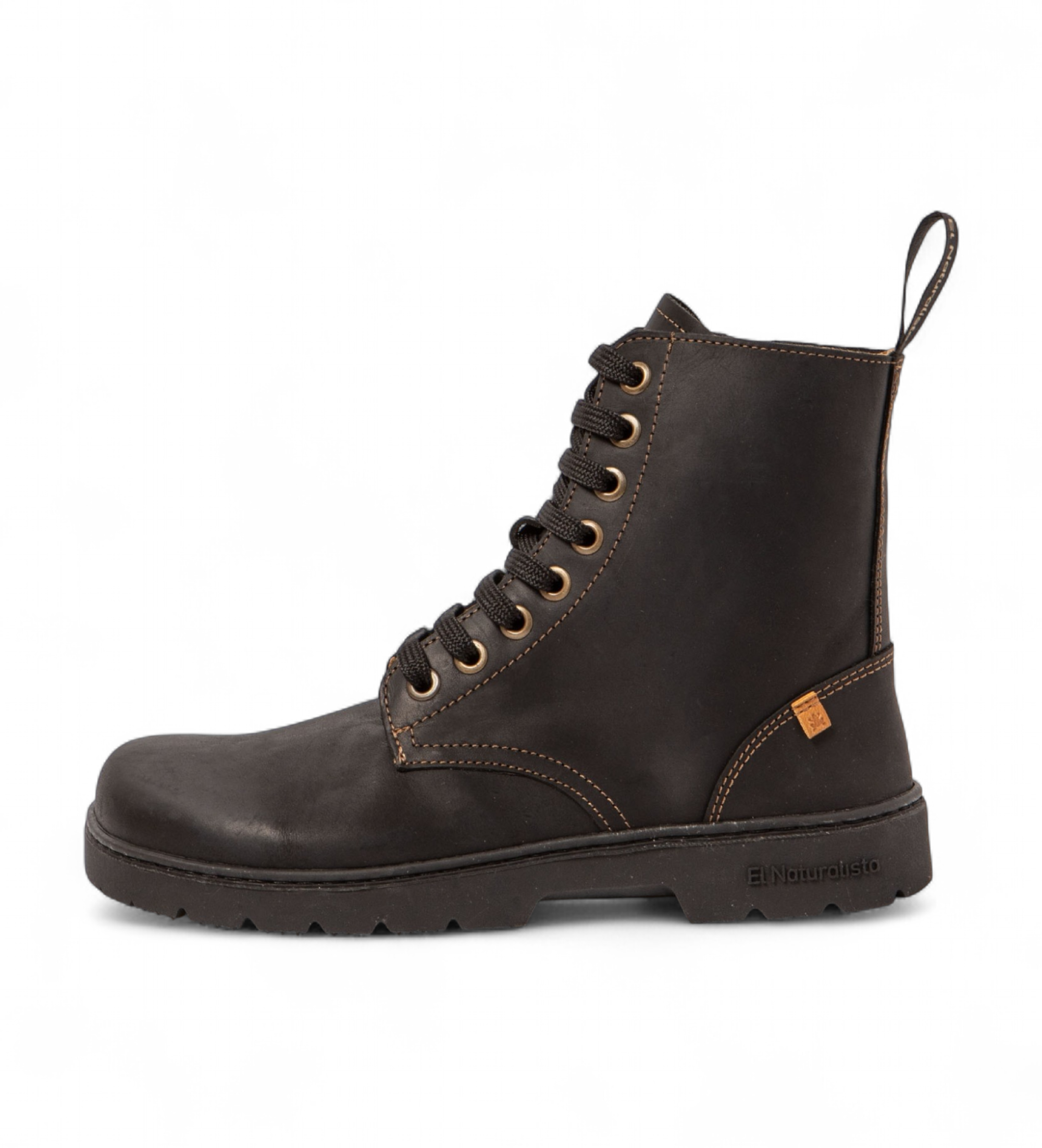 El Naturalista Unisex. 252641101005_001 Arizona Lederstiefel Schwarz (46), Wohnung, Schnürsenkel, Lässig