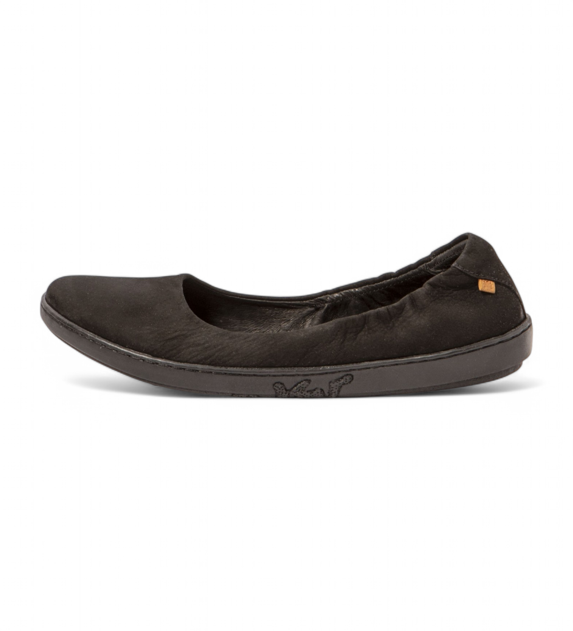 El Naturalista für Damen. 253003ZJ0005_001 Leder Ballerina Schuhe N5300 Coral schwarz (37), Wohnung, Lässig