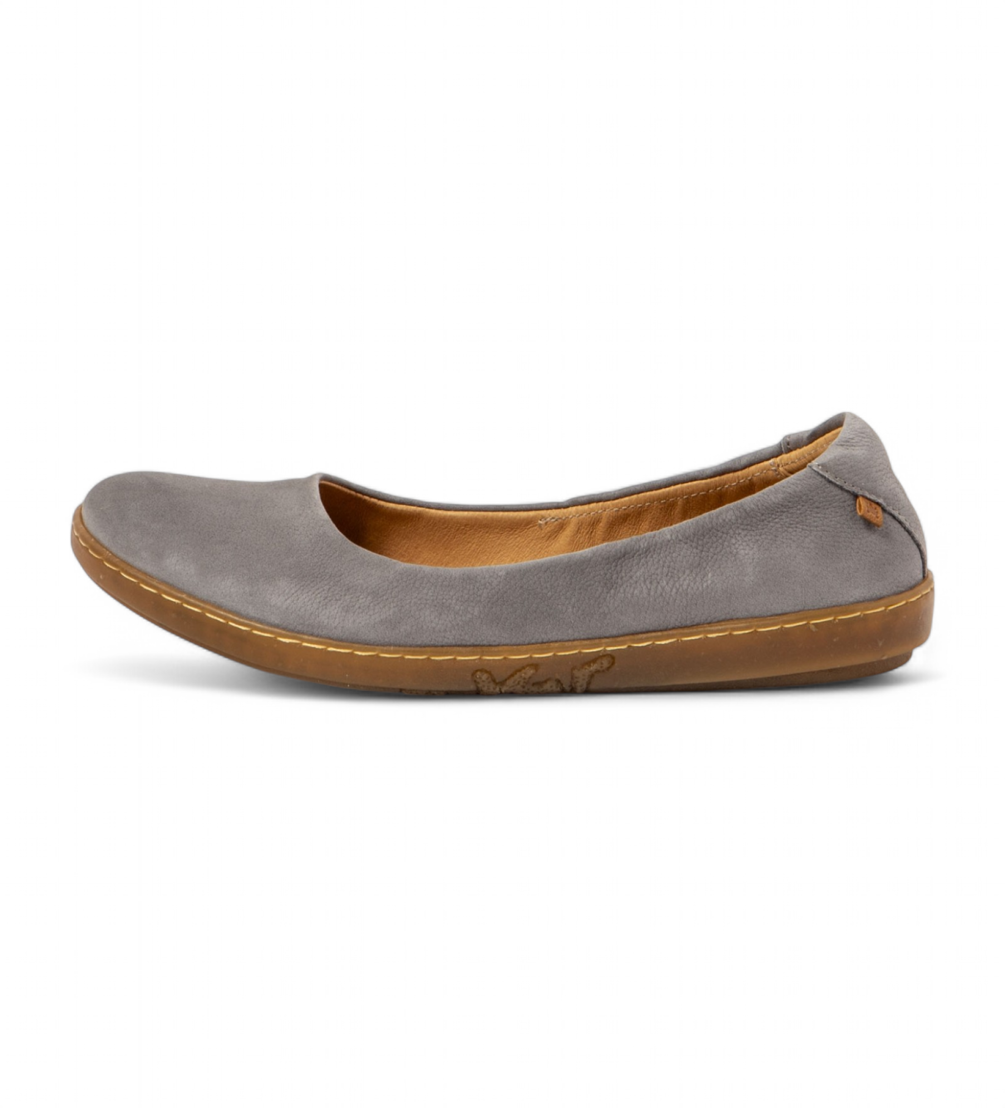 El Naturalistavoor vrouwen. 253003500005_0B0 Leren ballerina's N5300 Koraal blauw-grijs leer (42), Plat, Geen, Casual