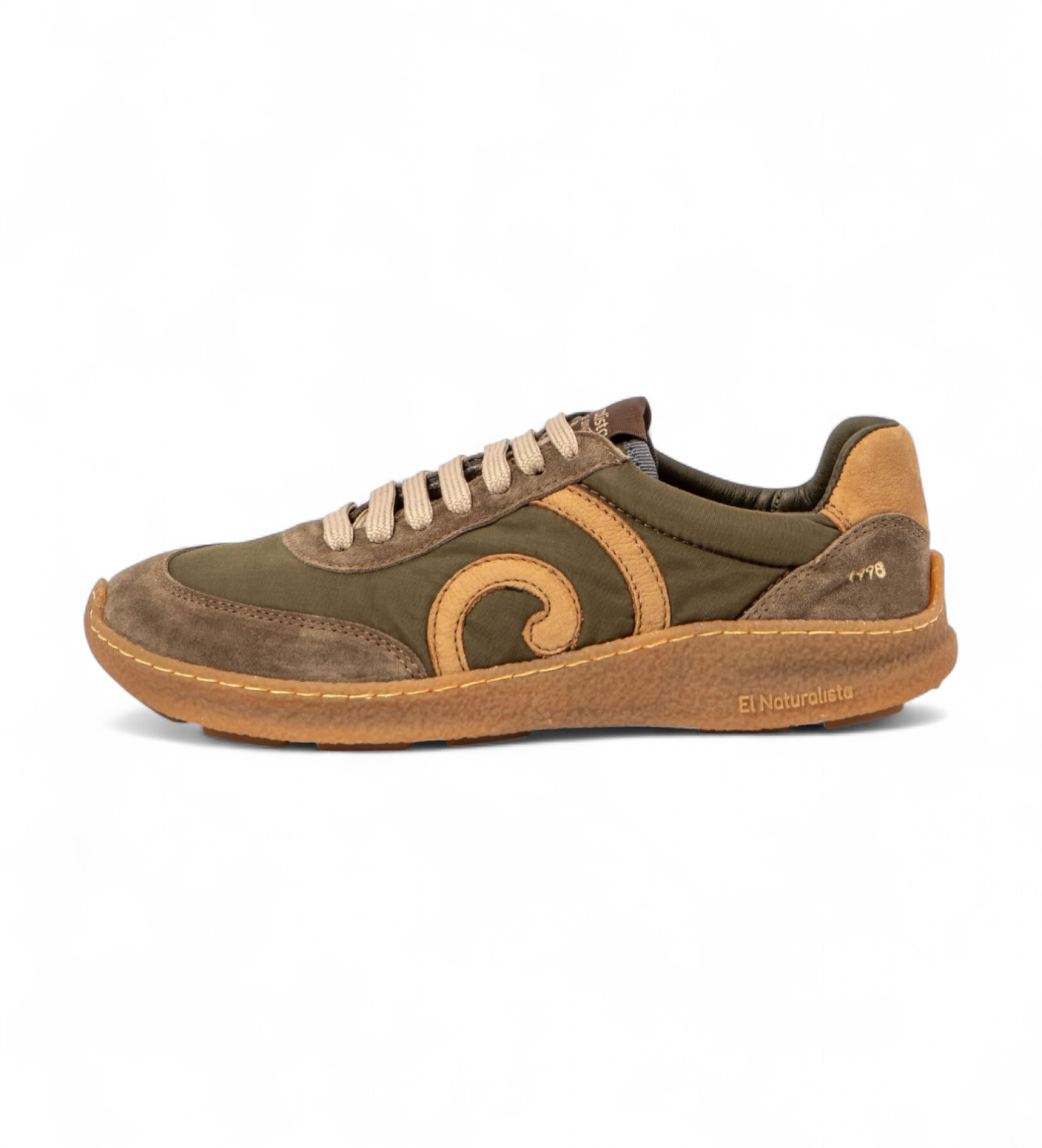 El Naturalista Unisex. 25435A1FE005_0G3 Schuhe N5435A Oroelgrün (36), Stoff, Wohnung, Schnürsenkel, Lässig