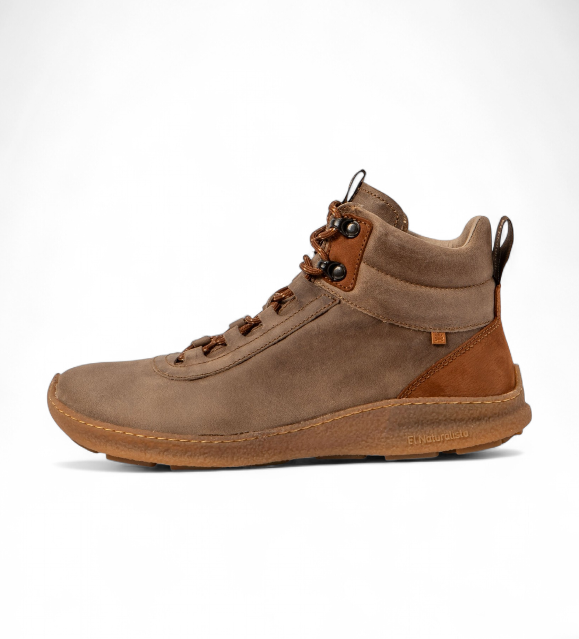 El Naturalista Unisex. 2543611LY005_020 Braune Lederstiefeletten N5436 (37), Wohnung, Reißverschluss, Lässig