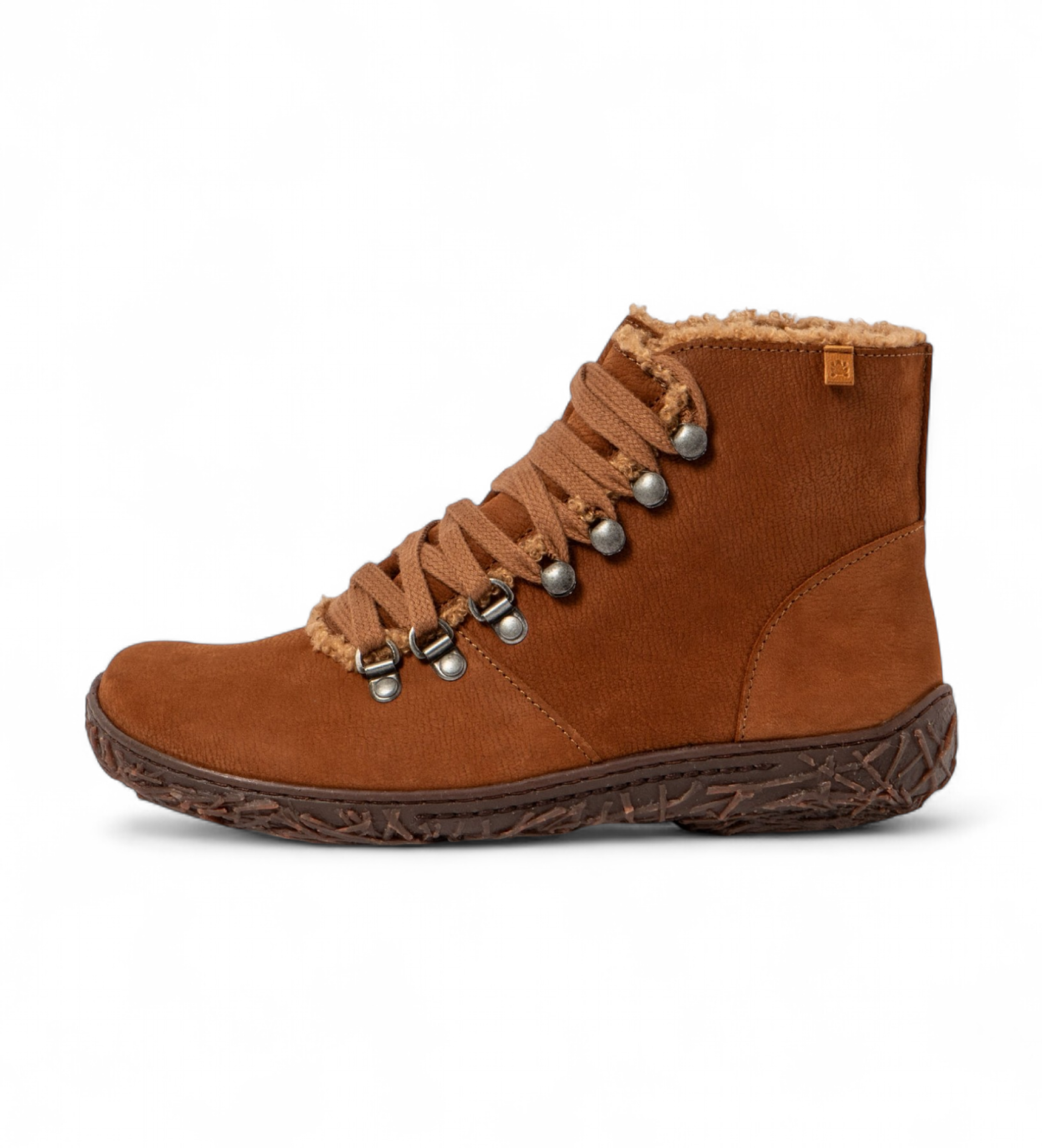 El Naturalista für Damen. 2545611ND005_023 Braune Lederstiefeletten N5456 (37), Wohnung, Schnürsenkel, Lässig