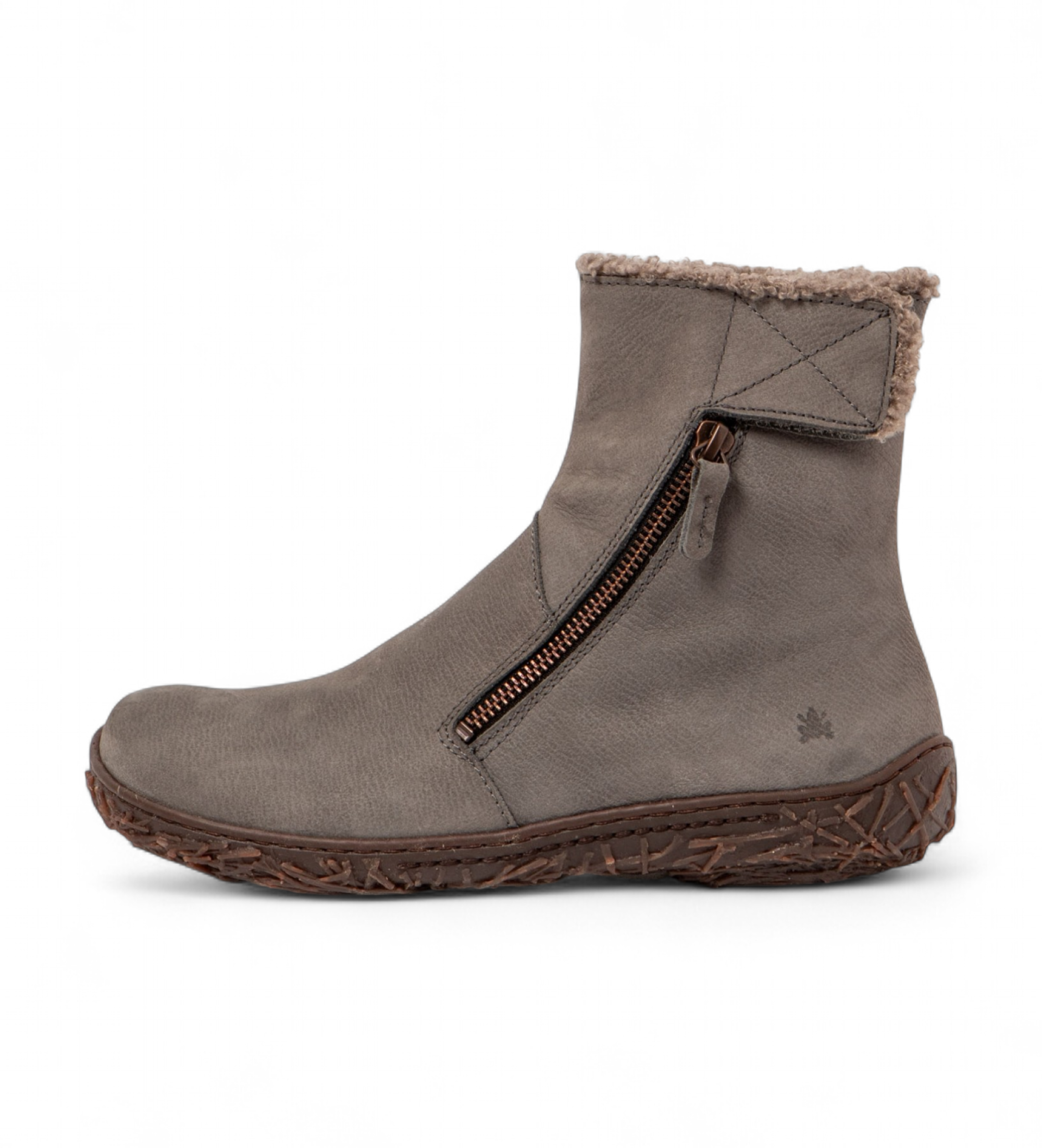 El Naturalista für Damen. 254571110005_039 Lederstiefeletten N5457 grau (41), Wohnung, Reißverschluss, Lässig
