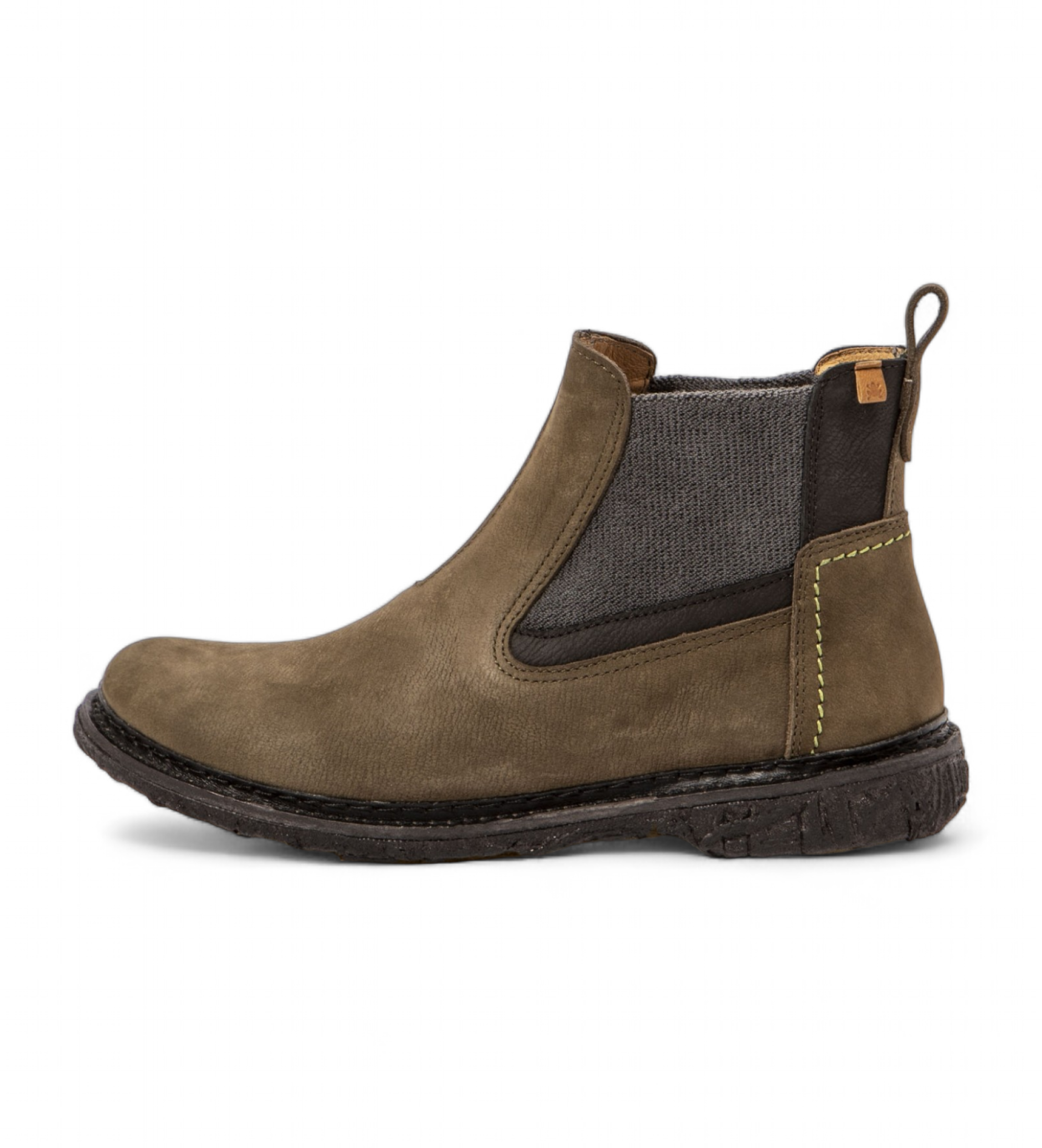 El Naturalista für Damen. 2547511D1005_0G3 Lederstiefeletten N5475 grün (36), 1 bis 3 cm, Keine, Lässig