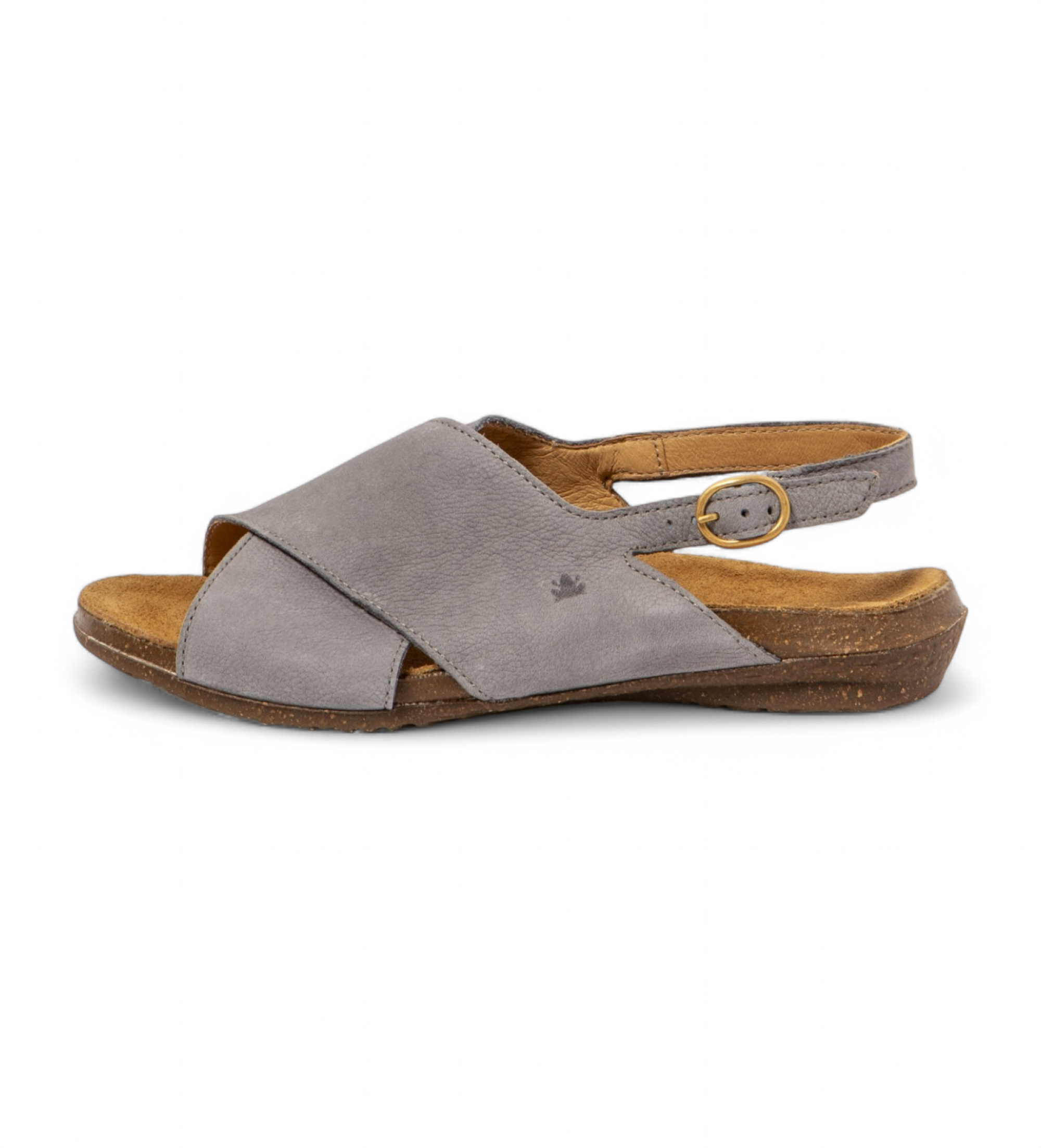 El Naturalista für Damen. 255581150005_0B0 Ledersandalen N5558 Wakataua graublau (37), Wohnung, Schnalle, Lässig
