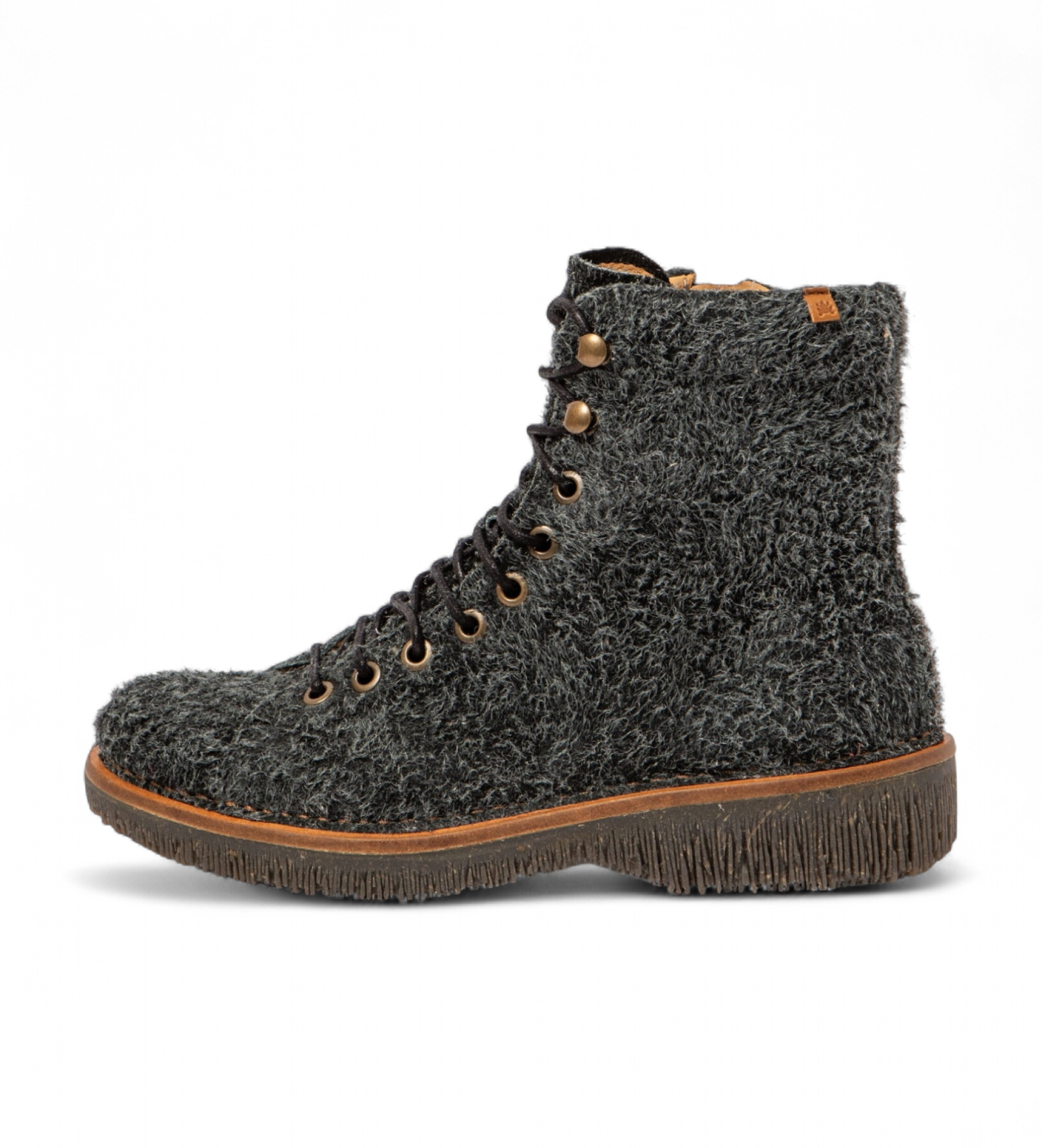 El Naturalista für Damen. 25572PET0005_001 Lederstiefelette N5572P Volcano schwarz (39), Wohnung, Reißverschluss, Lässig