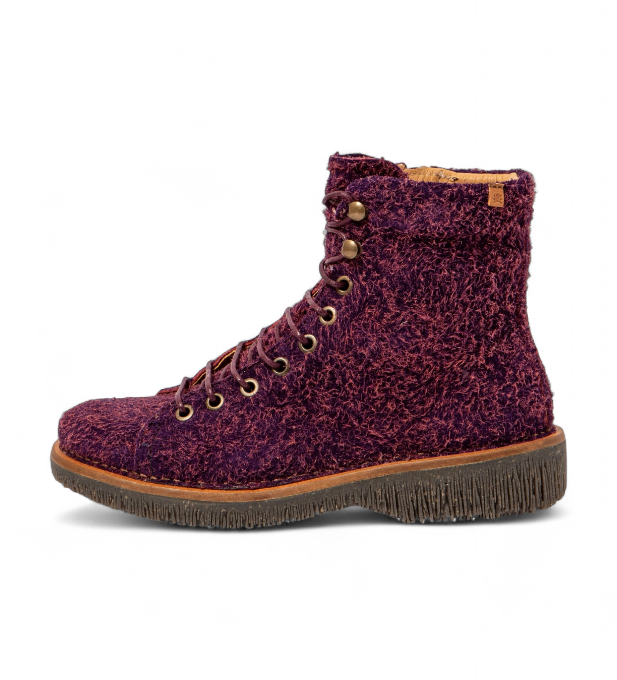 El Naturalista für Damen. 25572PER0005_008 Lederstiefelette N5572P Vulkanrosa (40), Wohnung, Reißverschluss, Lässig