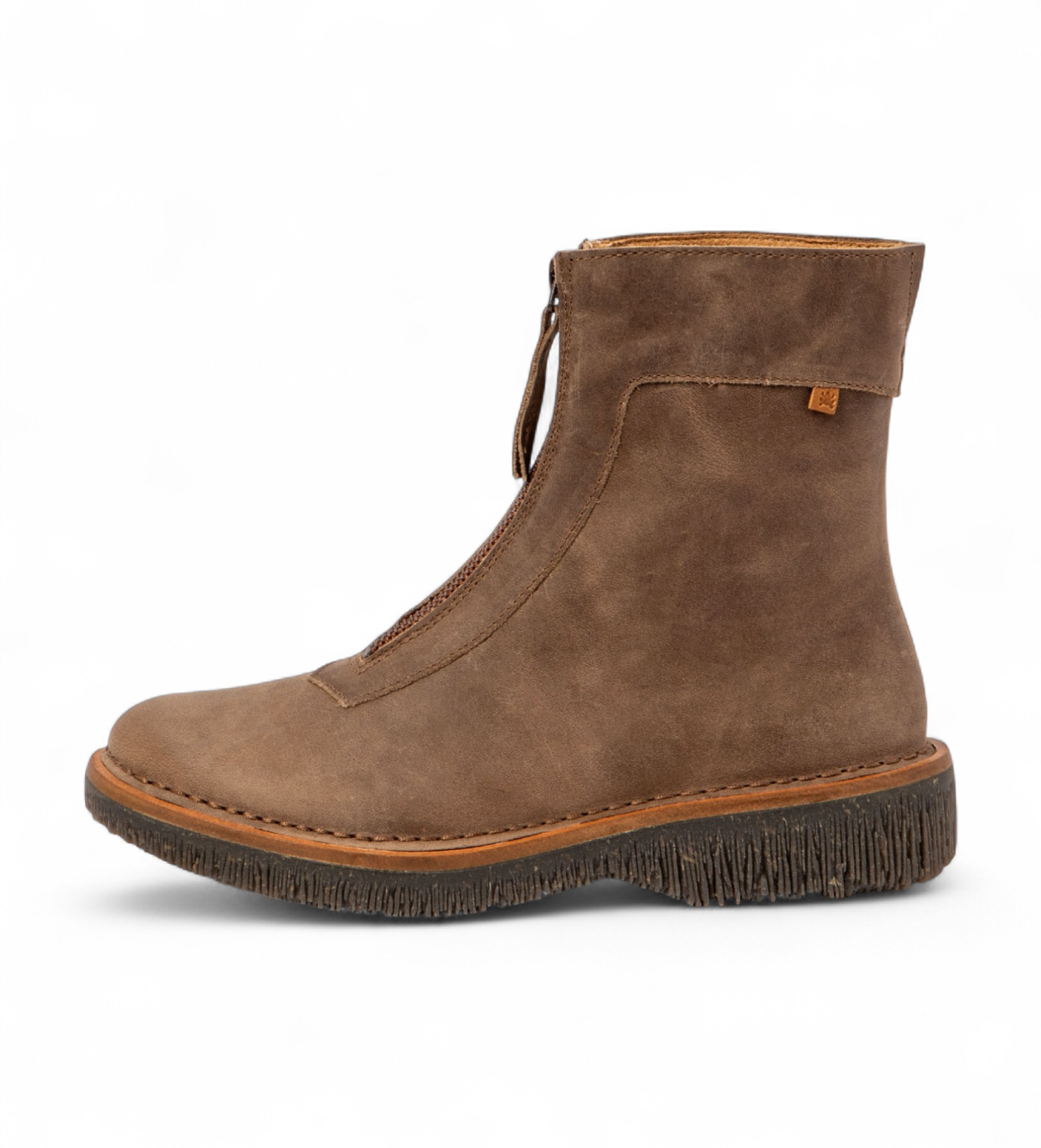El Naturalista für Damen. 255813LY0005_020 Lederstiefeletten N5581 beige (37), Wohnung, Reißverschluss, Lässig