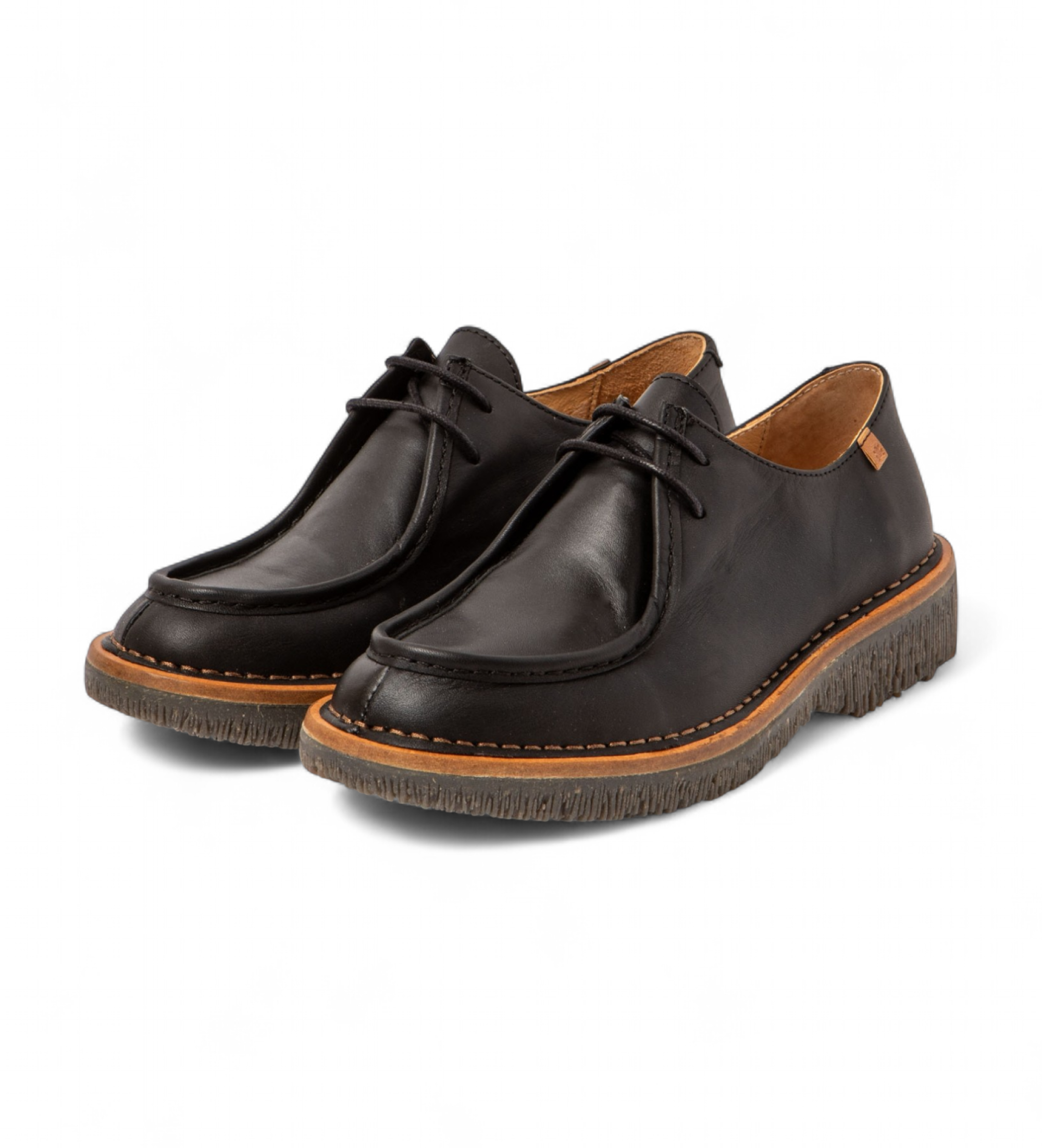 El Naturalista für Damen. 255841101005_001 Lederschuhe N5584 schwarz (37), Wohnung, Schnürsenkel, Lässig