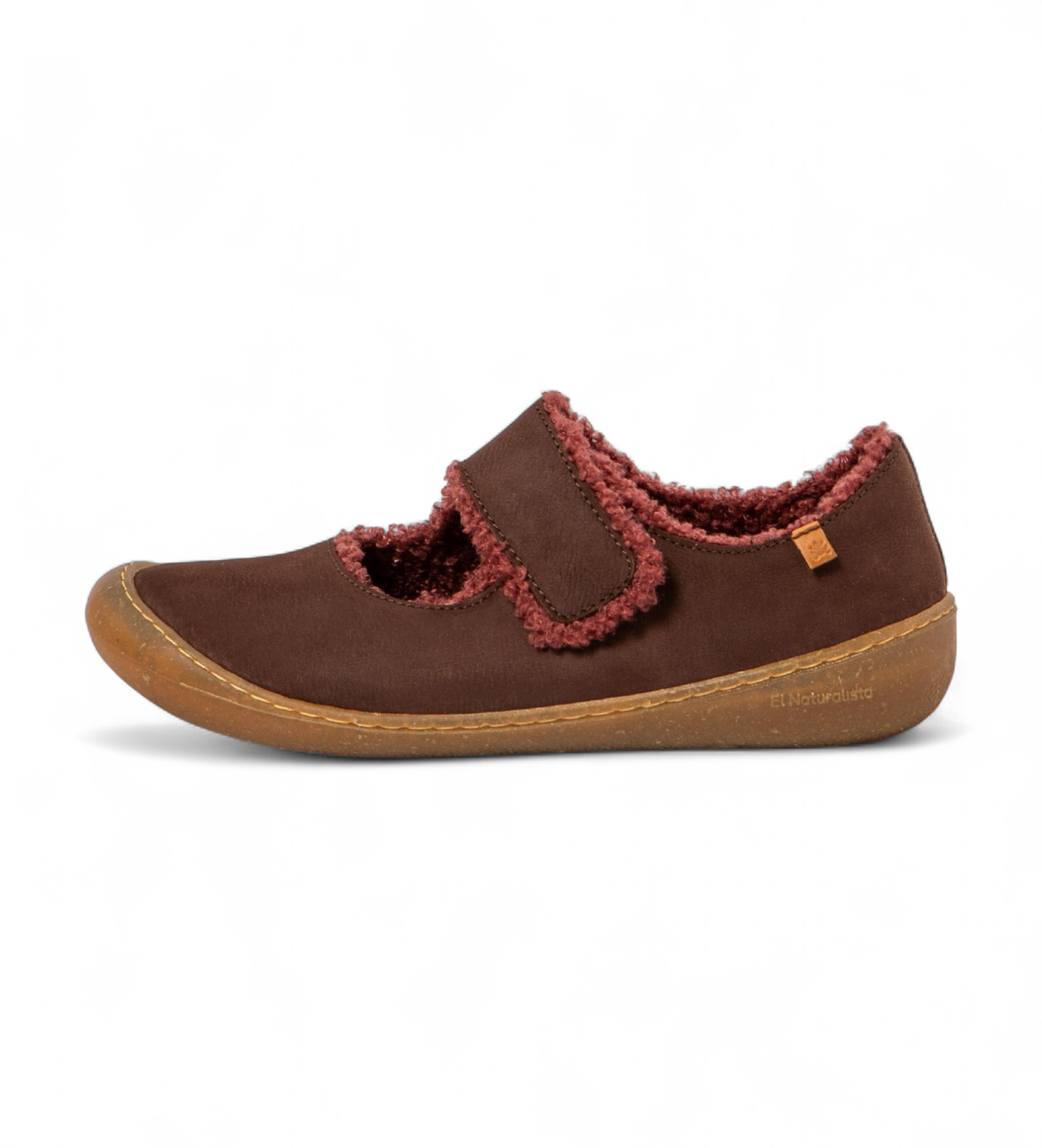 El Naturalista für Damen. 257391112005_012 Leder Turnschuhe N5739 Pawikan braun (36), Wohnung, Klettverschluss, Lässig