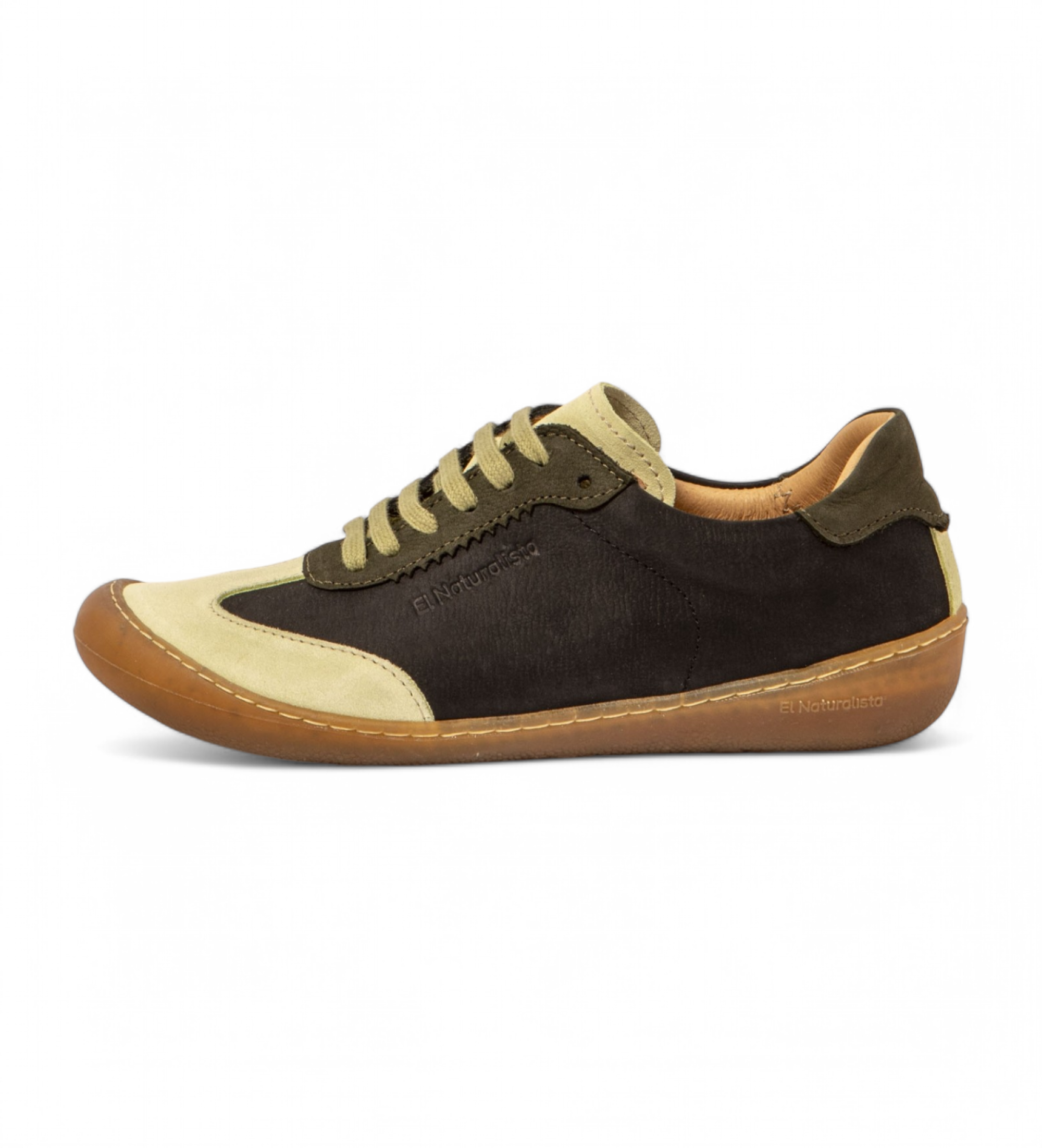El Naturalista Unisex. 2576611DN005_0MU Leder Turnschuhe N5766 Pawikan grün (44), Wohnung, Schnürsenkel, Lässig