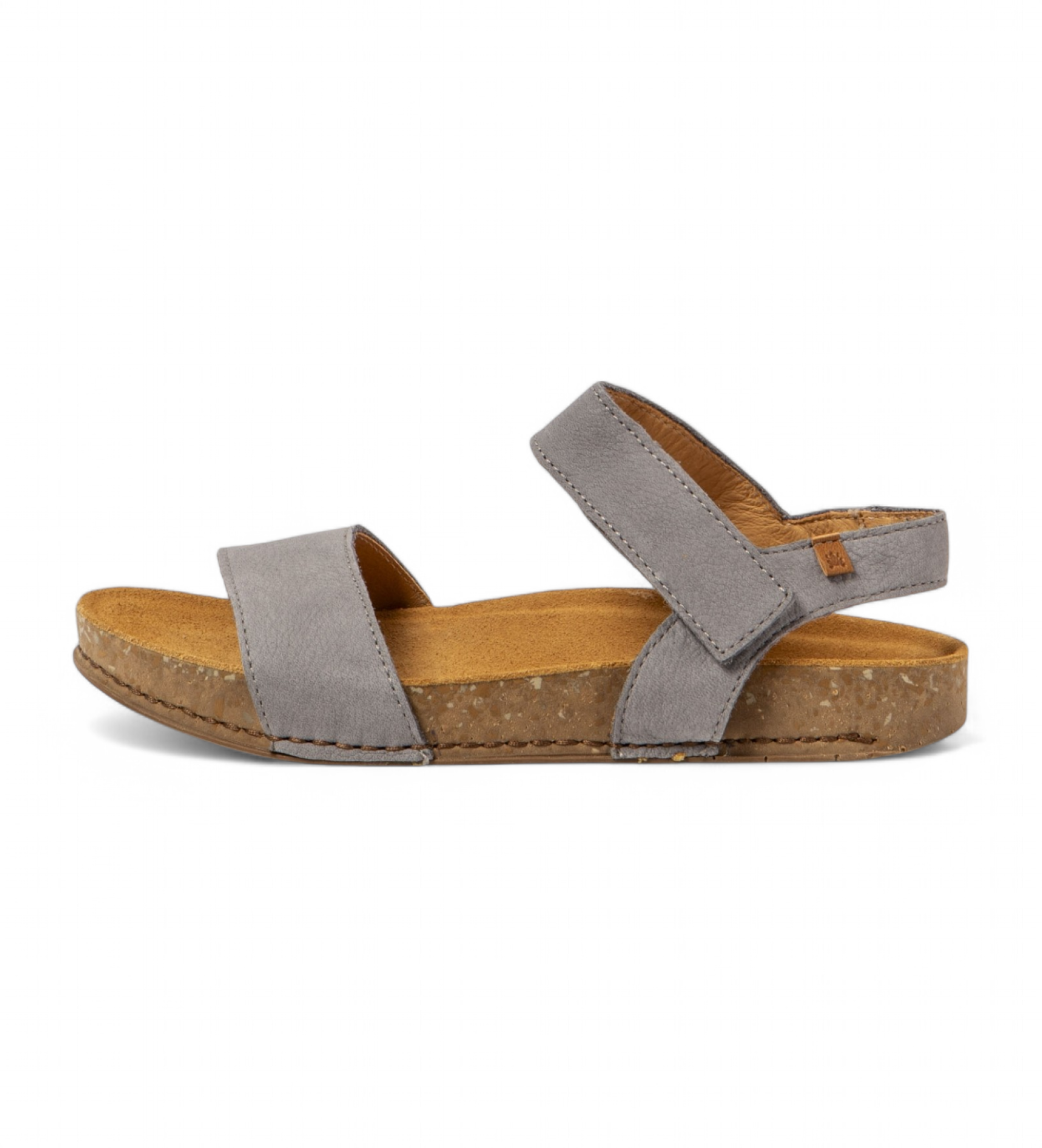 El Naturalista Unisex. 257901250005_0B0 Ledersandalen N5790 Balance graublau (45), Wohnung, 1 bis 3 cm, Klettverschluss, Lässig