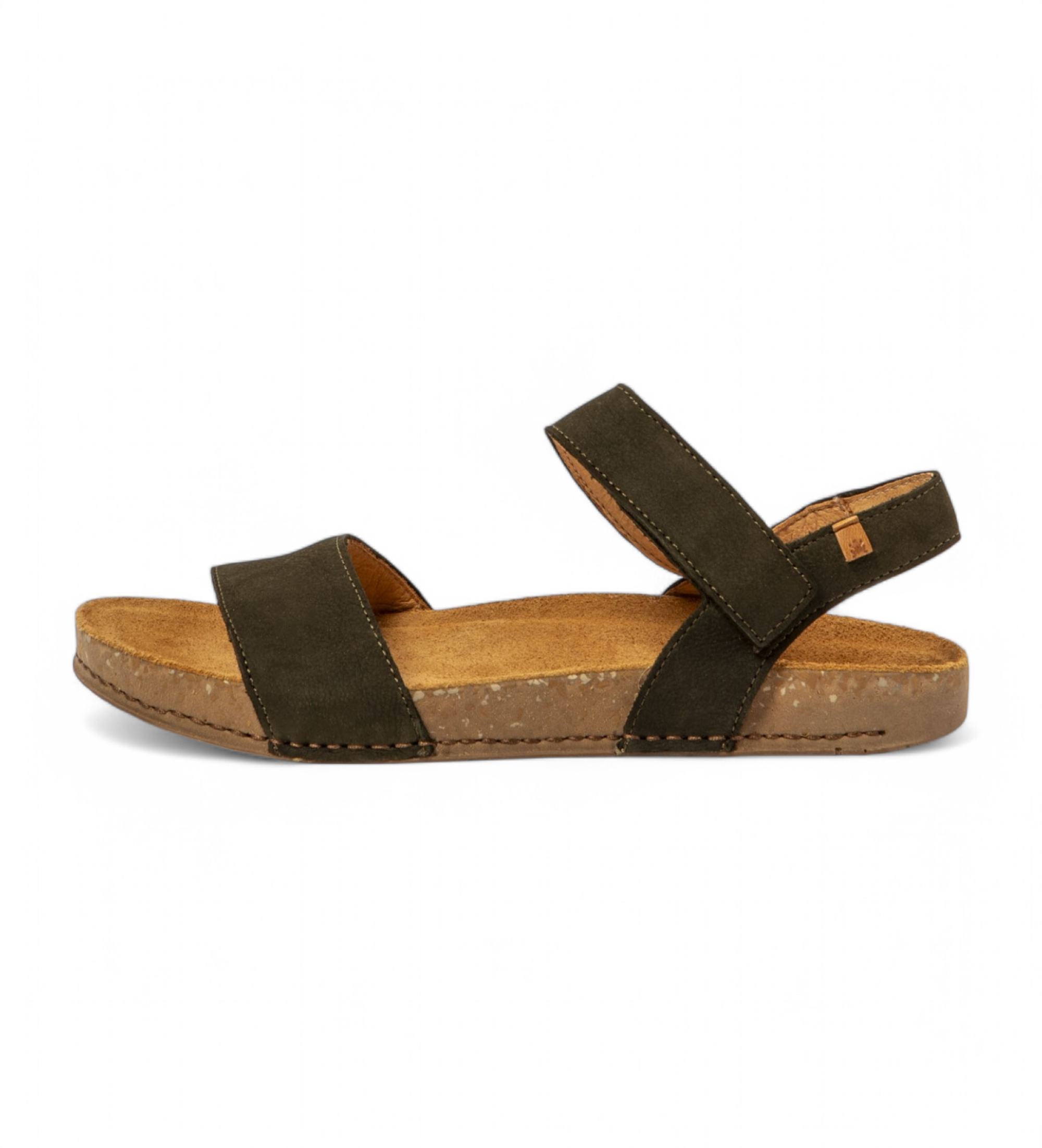 El Naturalista Unisex. 257901222005_0G3 Ledersandalen N5790 Balance grün (45), Wohnung, 1 bis 3 cm, Klettverschluss, Lässig