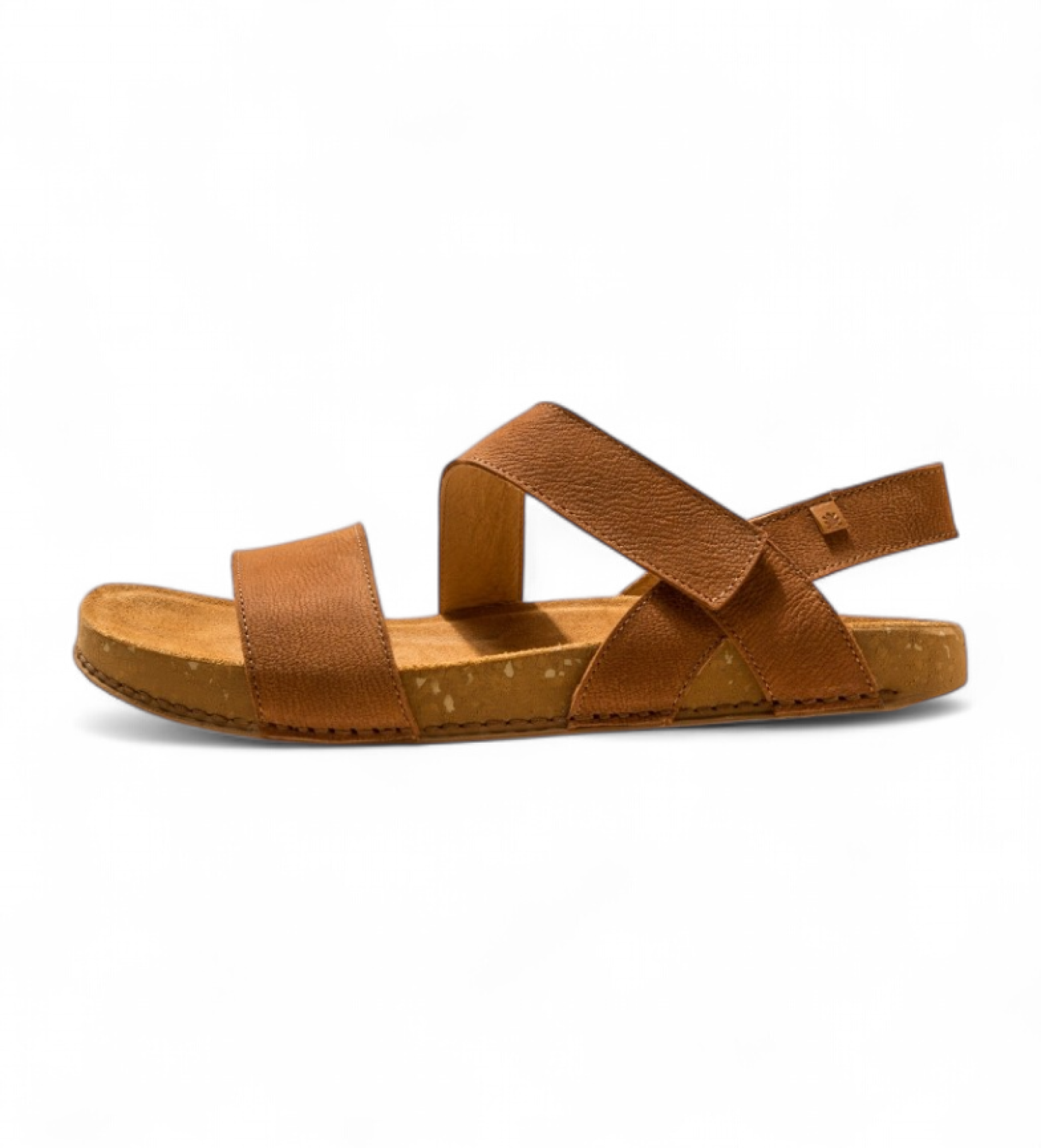 El Naturalista für Damen. 2579111ND005_023 Ledersandalen N5791 Balance braun (37), 1 bis 3 cm, Klettverschluss, Lässig