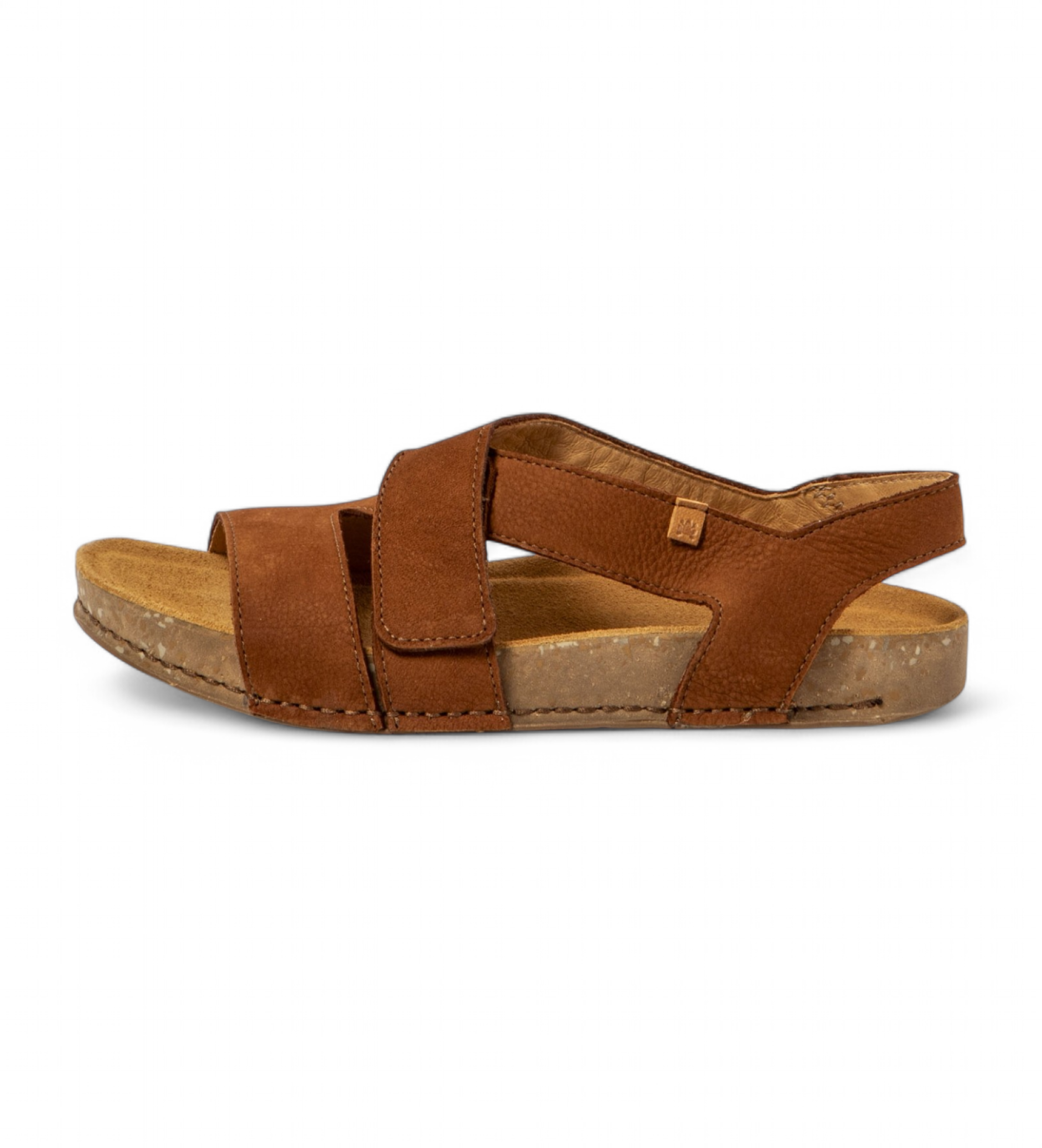 El Naturalistaunisex. 257991123005_023 Leren sandalen N5799 Bruin evenwicht (45), Leer, 1 tot 3 cm, Klittenband, Casual