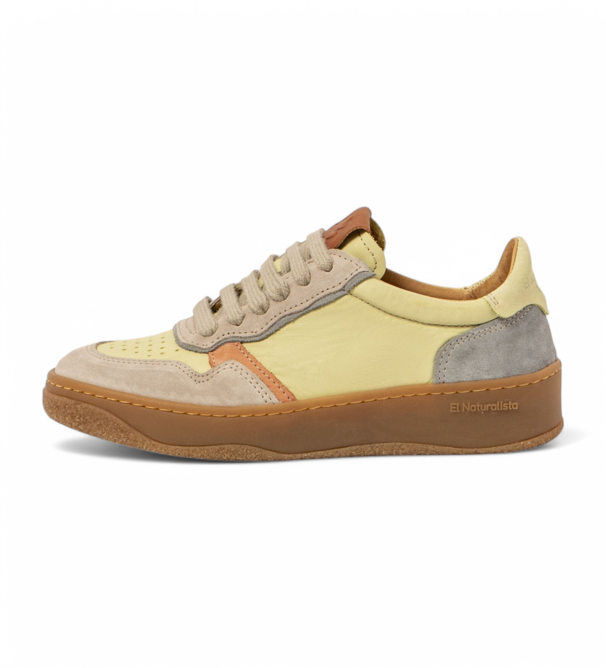 El Naturalista Unisex. 2584412DP005_0MU Leder Turnschuhe N5844 Geo mehrfarbig (36), Wohnung, Schnürsenkel, Lässig
