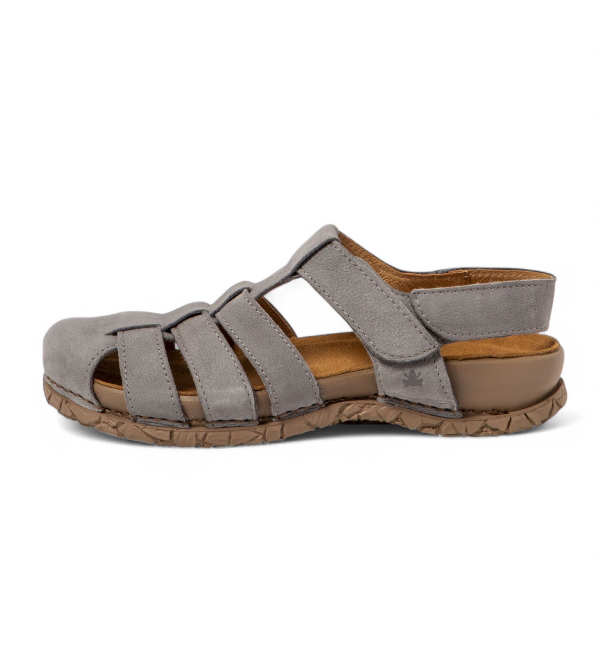 El Naturalista Unisex. 258621250005_0B0 Ledersandalen N5862 Tabernas graublau (44), Wohnung, Klettverschluss, Lässig