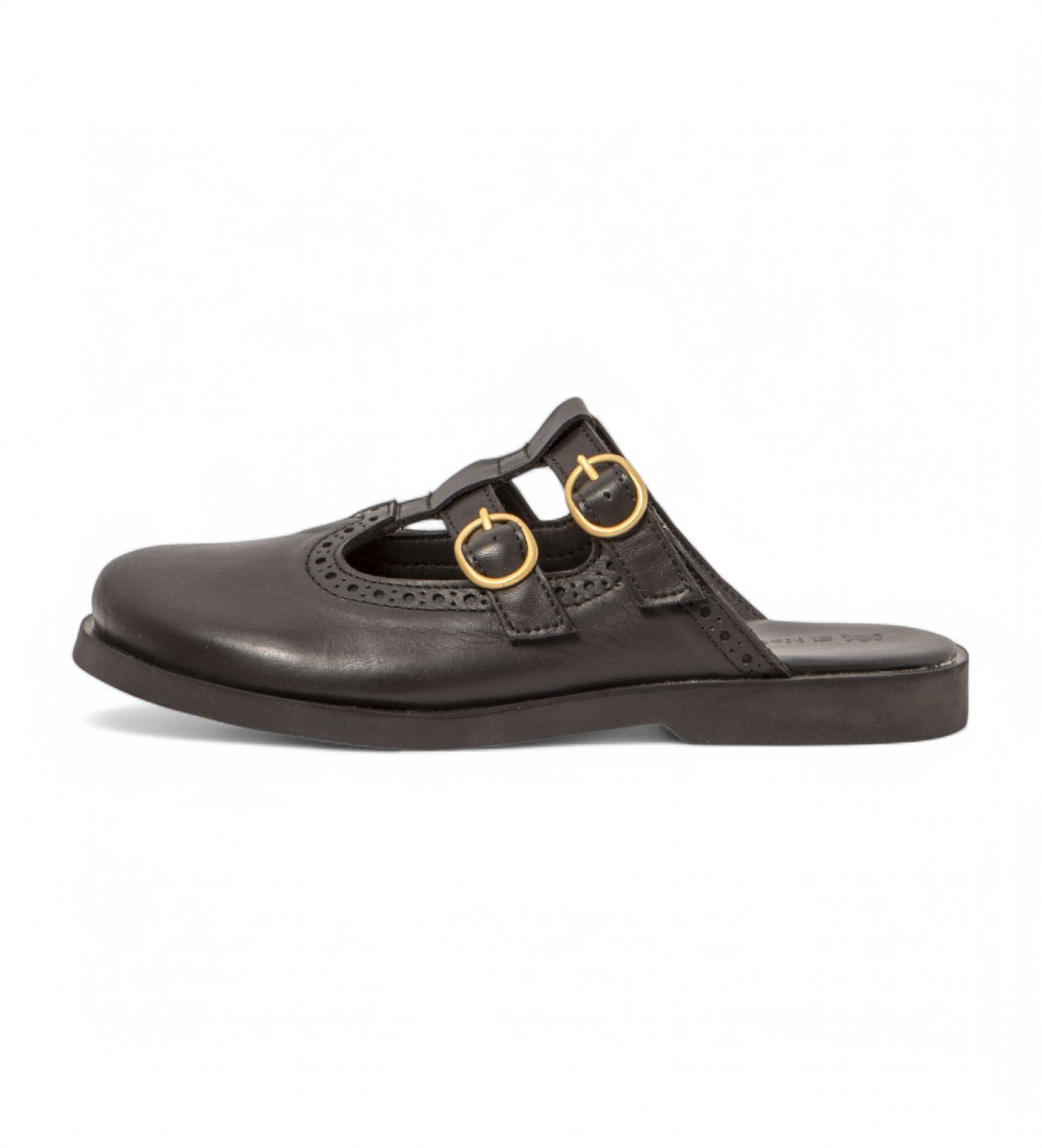 El Naturalista für Damen. 258701101005_001 Ledersandalen N5870 Arenisca schwarz (41), Wohnung, Keine, Lässig
