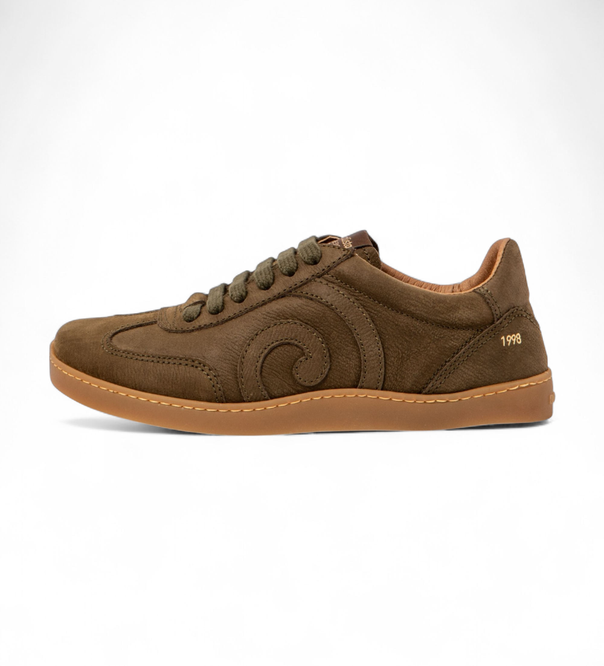 El Naturalista Unisex. 2591611FE005_0G3 Turnschuhe N5916 Pleasant khaki (38), Leder, Braun, Wohnung, Schnürsenkel, Lässig