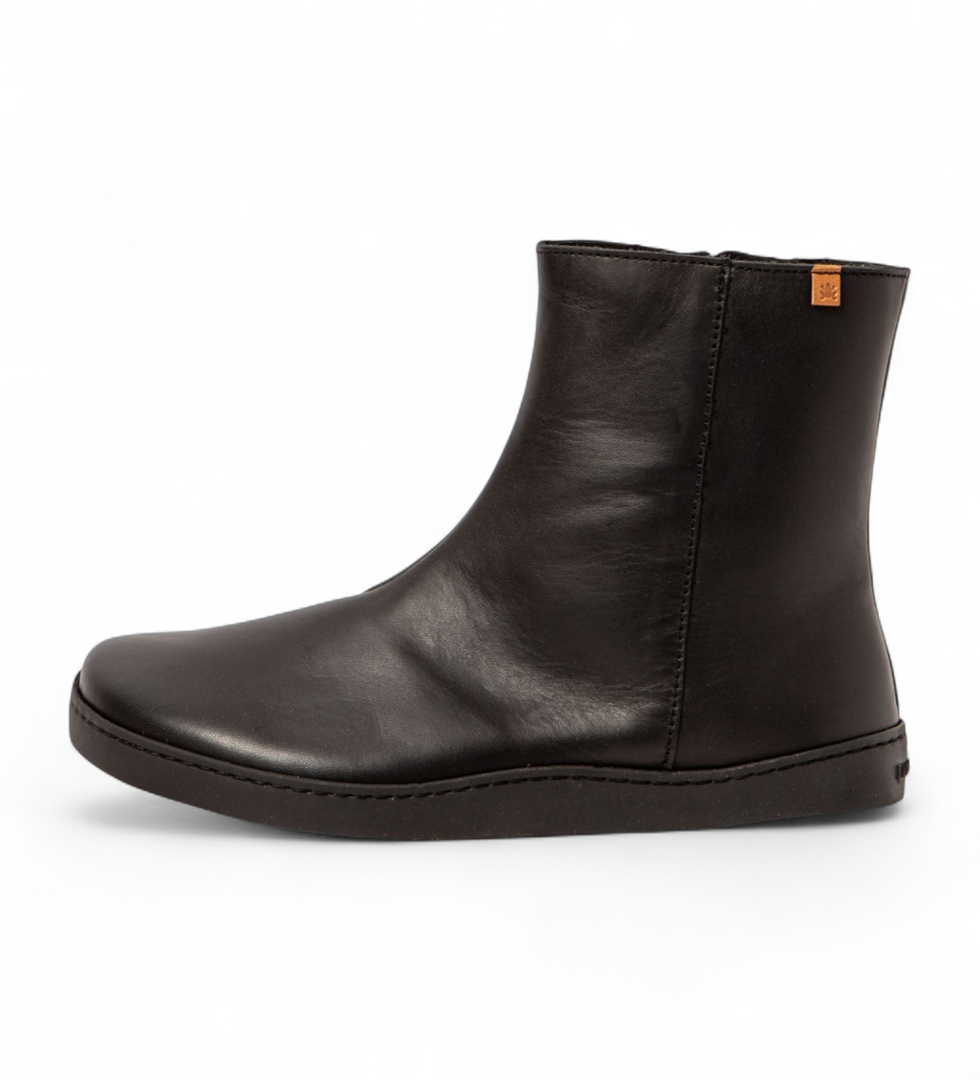El Naturalista für Damen. 259181101005_001 Lederstiefeletten N5918 Soft schwarz (37), Wohnung, Reißverschluss, Lässig