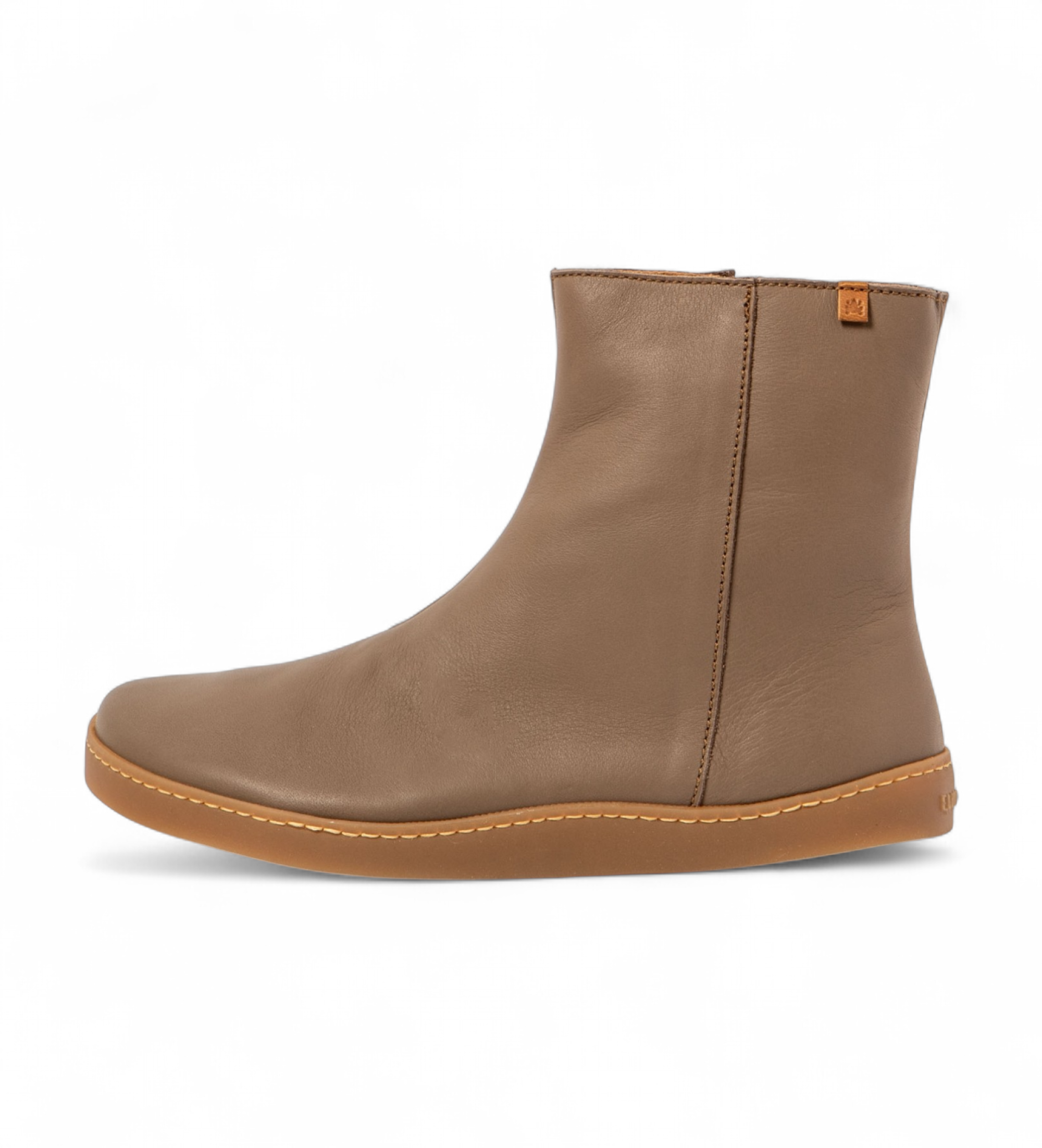 El Naturalista für Damen. 2591811UN005_039 Stiefel N5918 Weiches Nappa Grau (41), Leder, Wohnung, Reißverschluss, Lässig