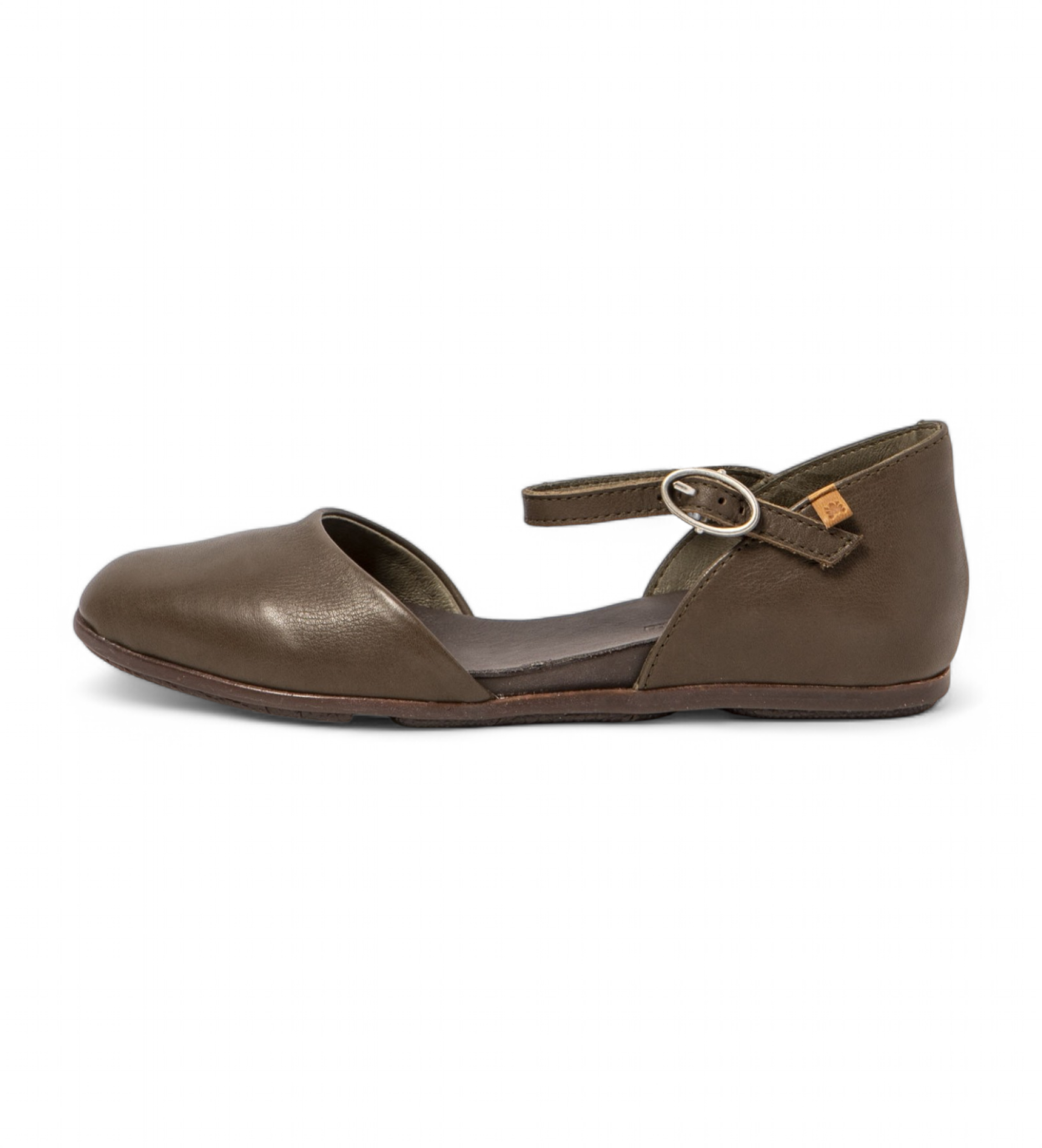 El Naturalista für Damen. 2ND544FE0005_0G3 Ledersandalen Nd54 Stella grün (36), Wohnung, Schnalle, Lässig