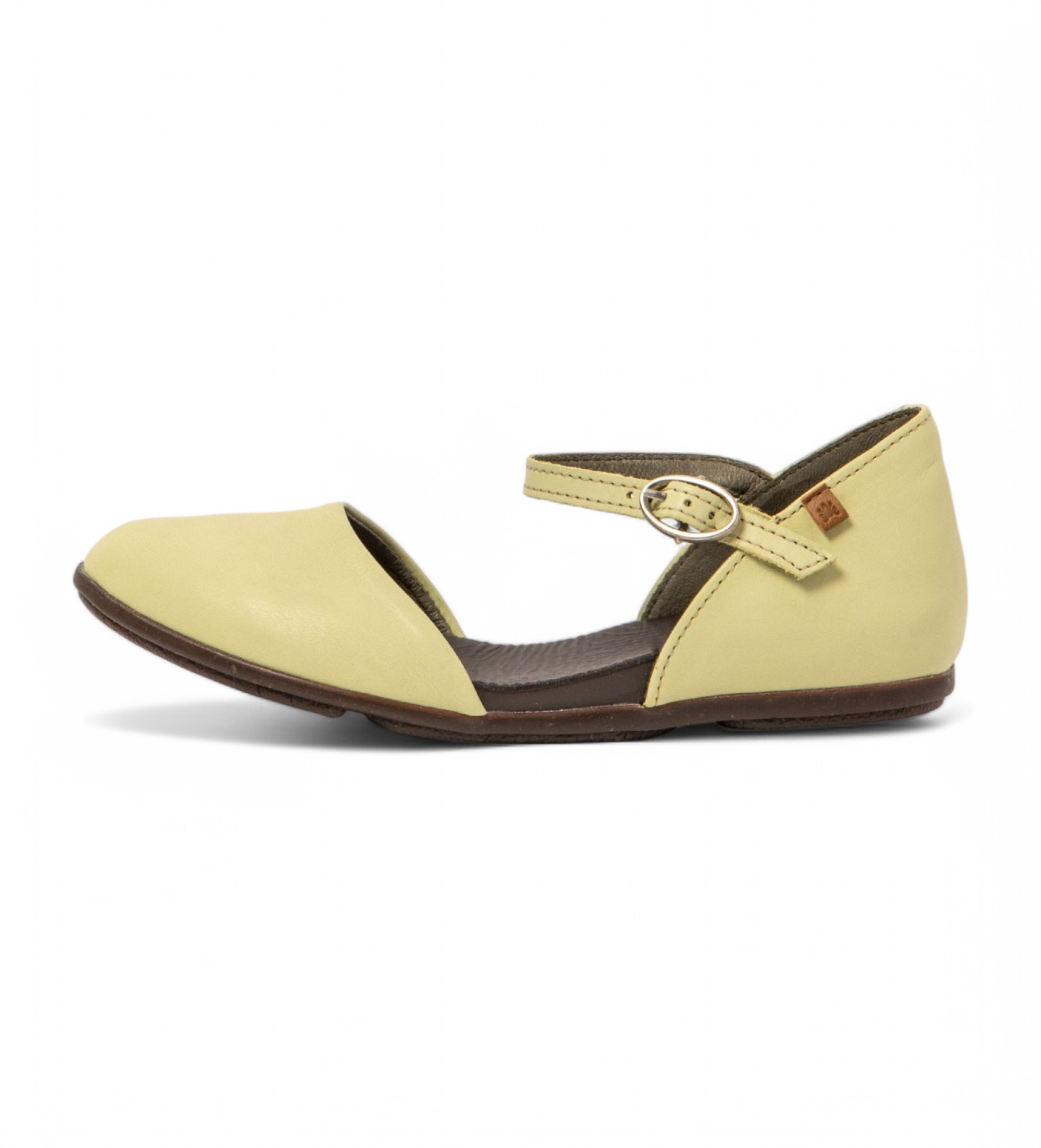 El Naturalista für Damen. 2ND544ZR0005_0G3 Nd54 Stella Limettengrüne Ledersandalen (36), Wohnung, Schnalle, Lässig