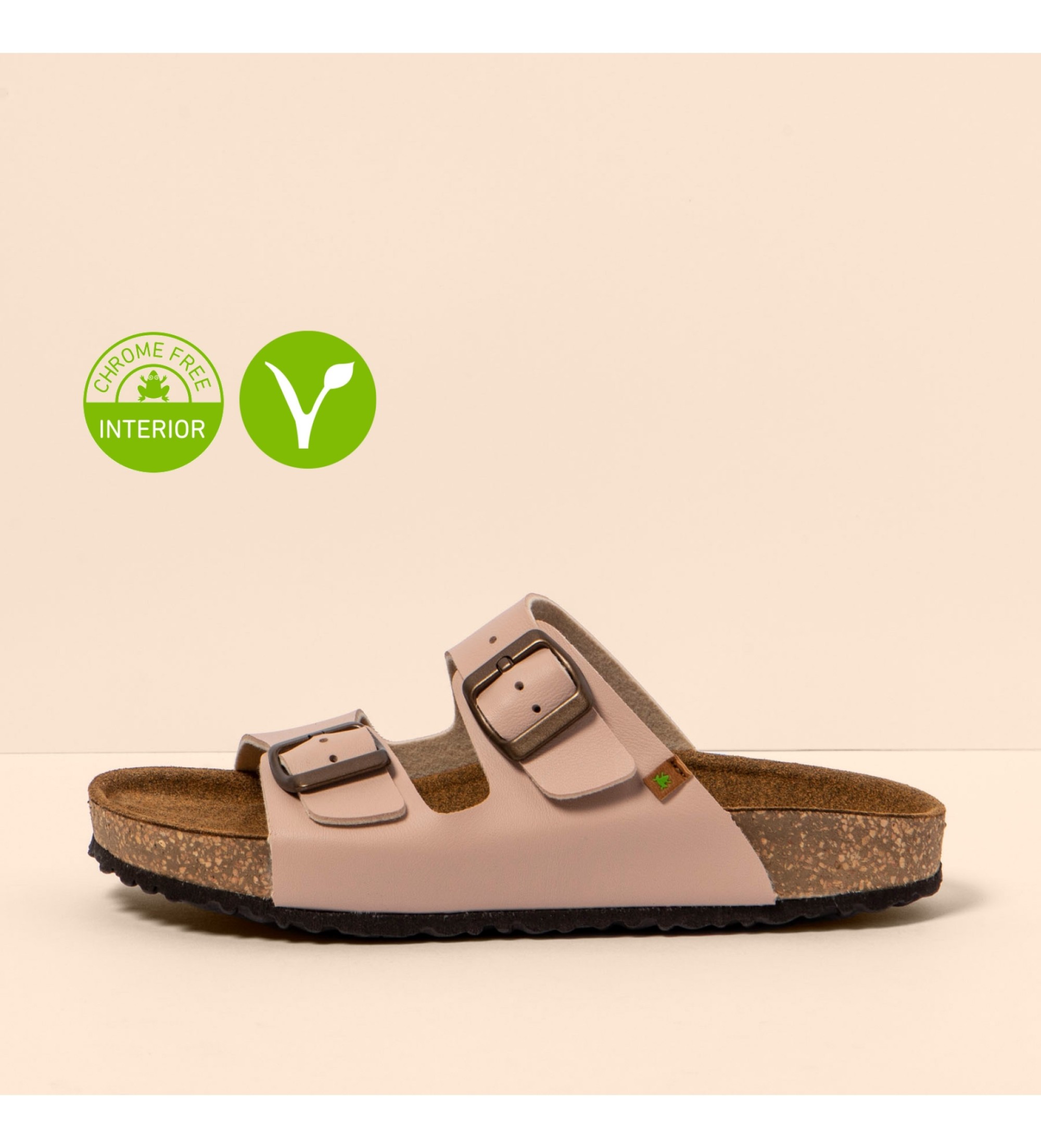 El Naturalistaunisex. 2NE501YJ0005_020 Sandalen Ne50 Vegan nude (41), Beige, Plat, 1 tot 3 cm, Geen, Casual, Imitatieleer