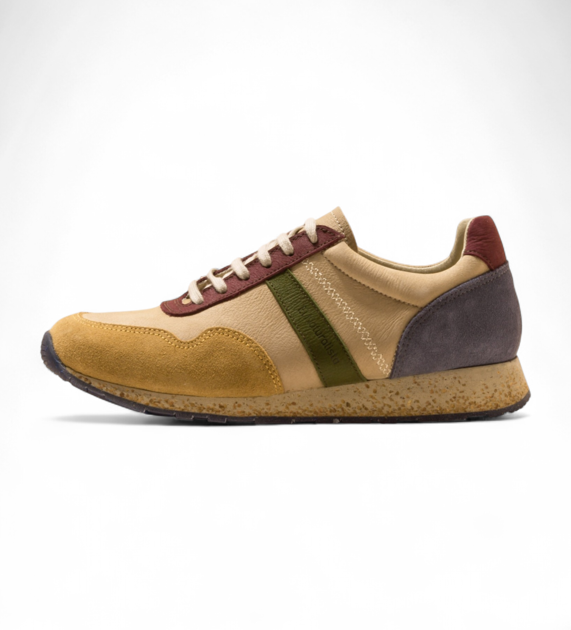 El Naturalista Unisex. 2SP02L517605_0MU Leder Turnschuhe Nsp02 mehrfarbig (45), Stoff, Wohnung, Schnürsenkel, Lässig