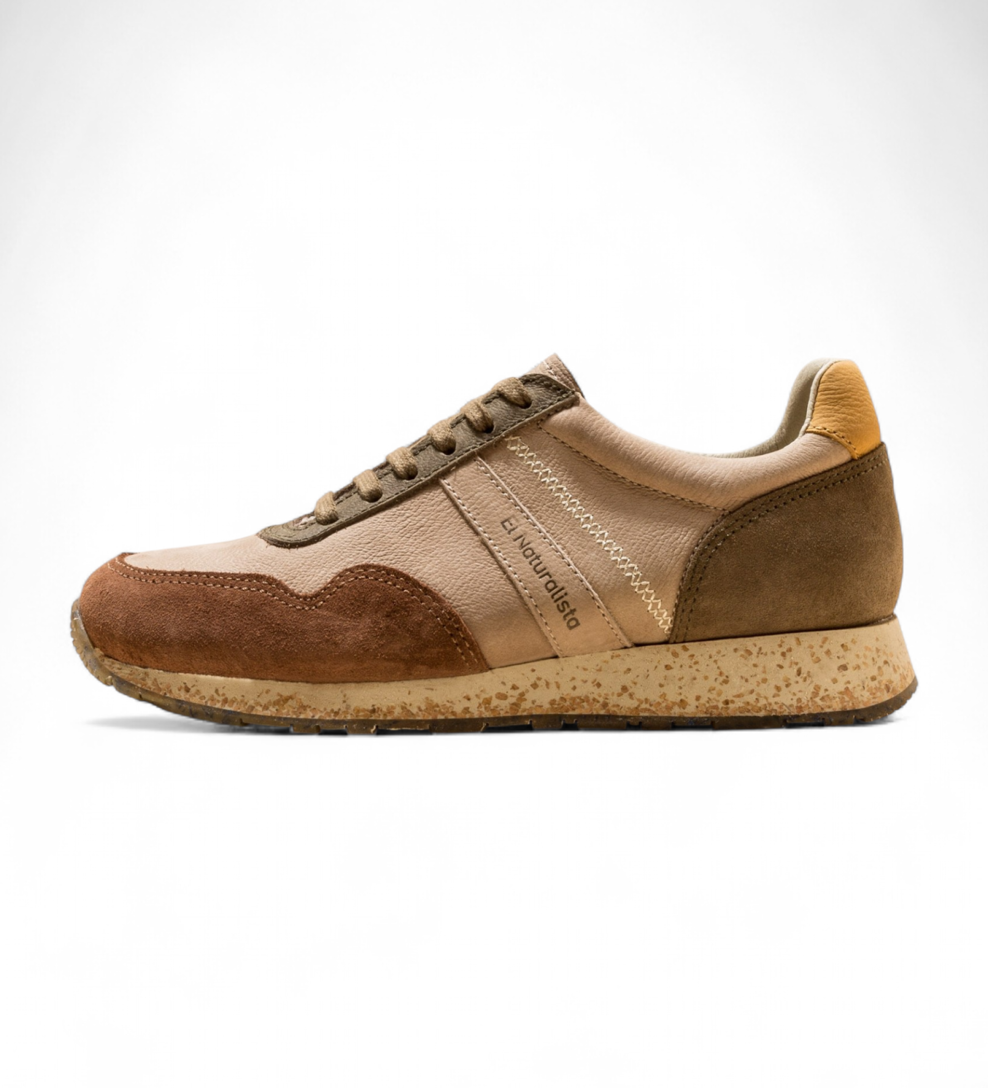 El Naturalista Unisex. 2SP025U37605_0MU Leder Turnschuhe Nsp02 braun (45), Wohnung, Schnürsenkel, Lässig