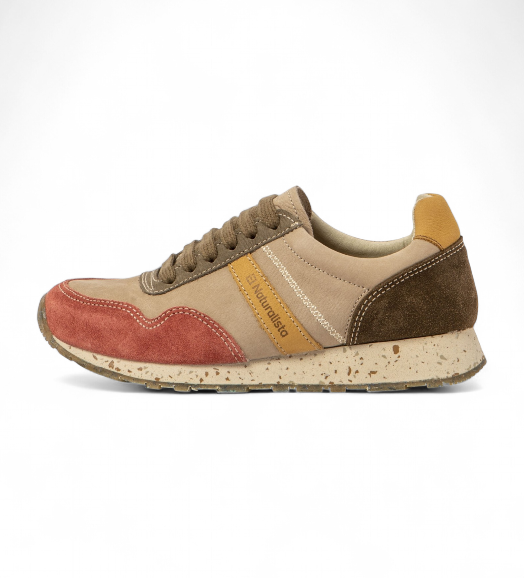 El Naturalista Unisex. 2SP02C017605_0MU Leder Turnschuhe Nsp02 mehrfarbig (38), Wohnung, Schnürsenkel, Lässig