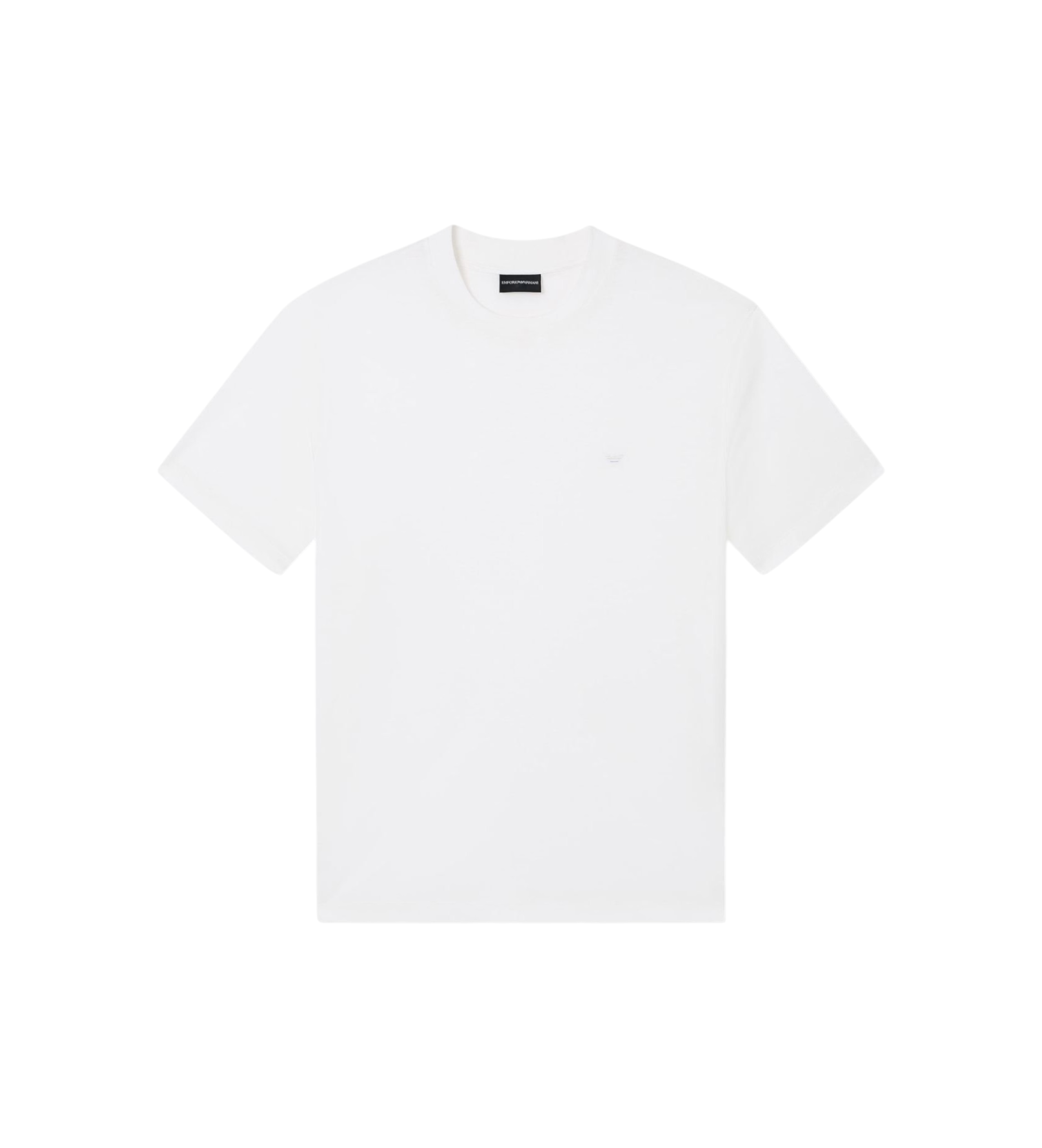 Emporio Armani für Herren. EM005491_AF24839 Basic-T-Shirt Lyocell weiß (XXL), Lässig, Kurzarm