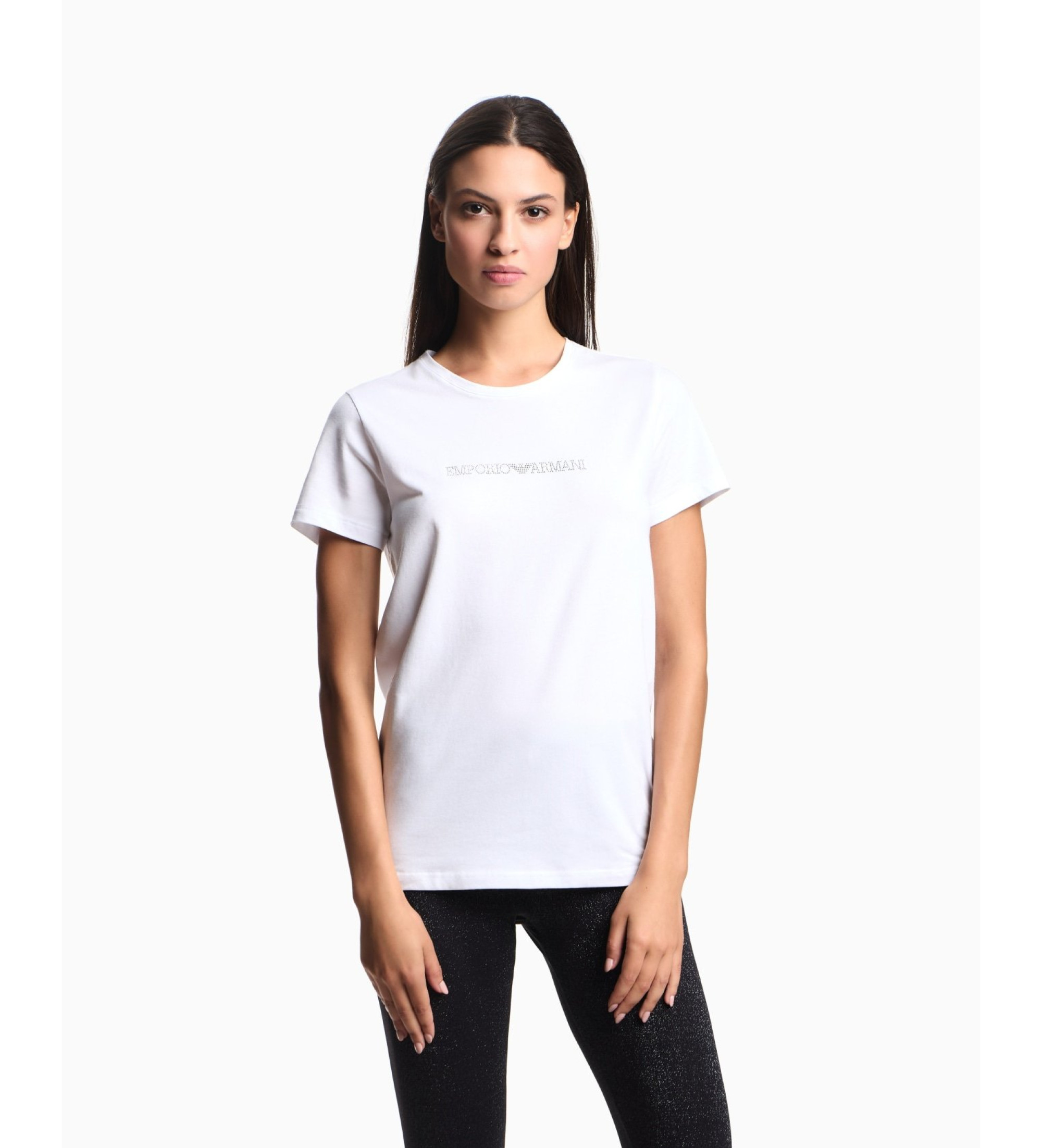 Emporio Armani für Damen. EW000408_AF13033 Homie T-shirt weiß (L), Heimtextilien, Baumwolle