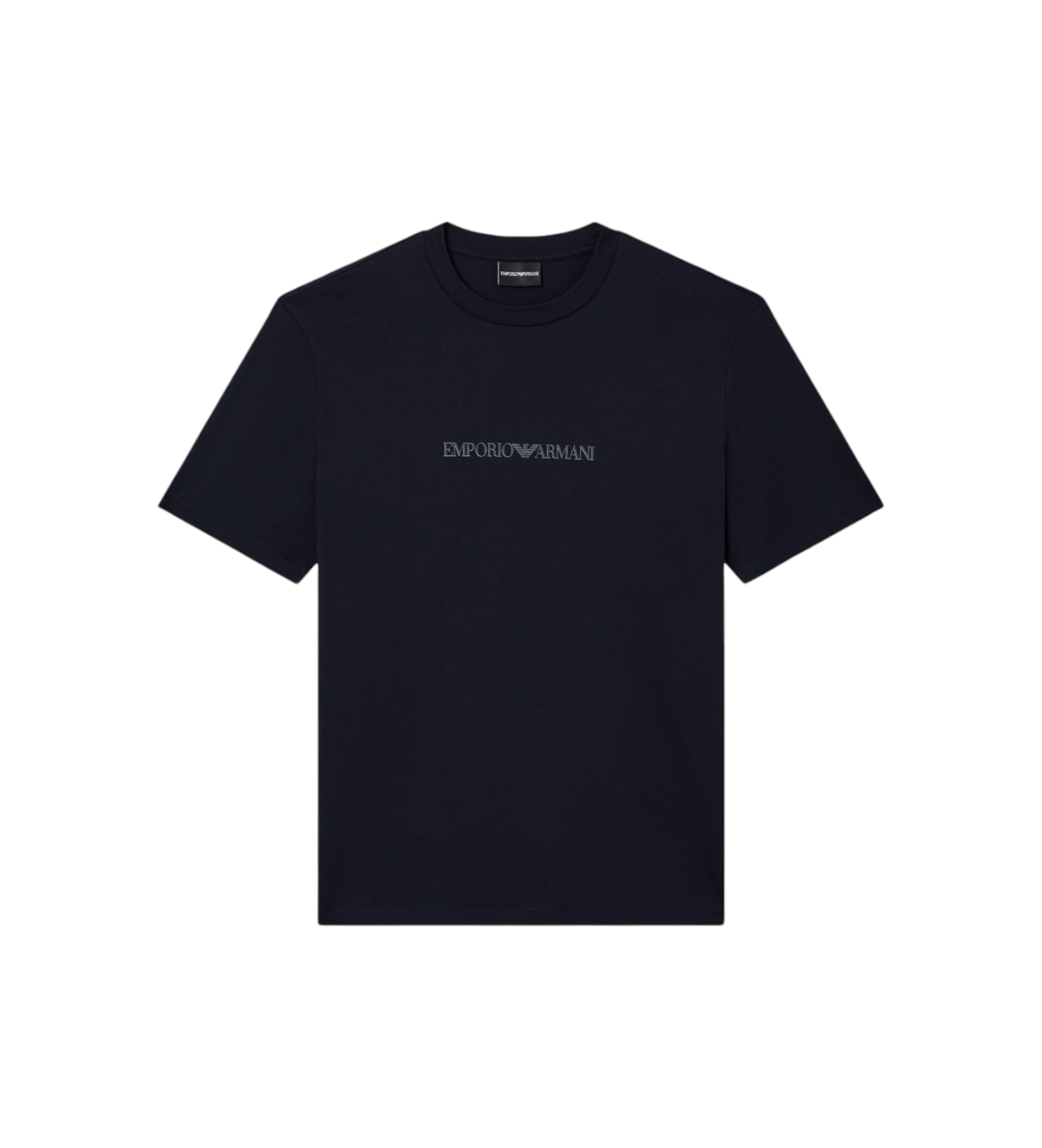 Emporio Armani für Herren. EM004583_AF13669 Marineblaues Pima-T-Shirt (XL), Lässig, Baumwolle, Kurzarm