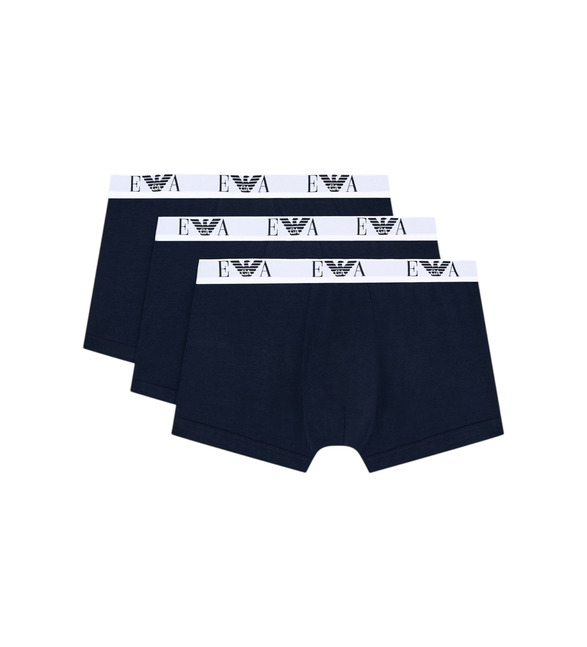Emporio Armani für Herren. EM000259_AF14131 Set 3 Boxershorts Logo EA marineblau (L), Heimtextilien, Baumwolle