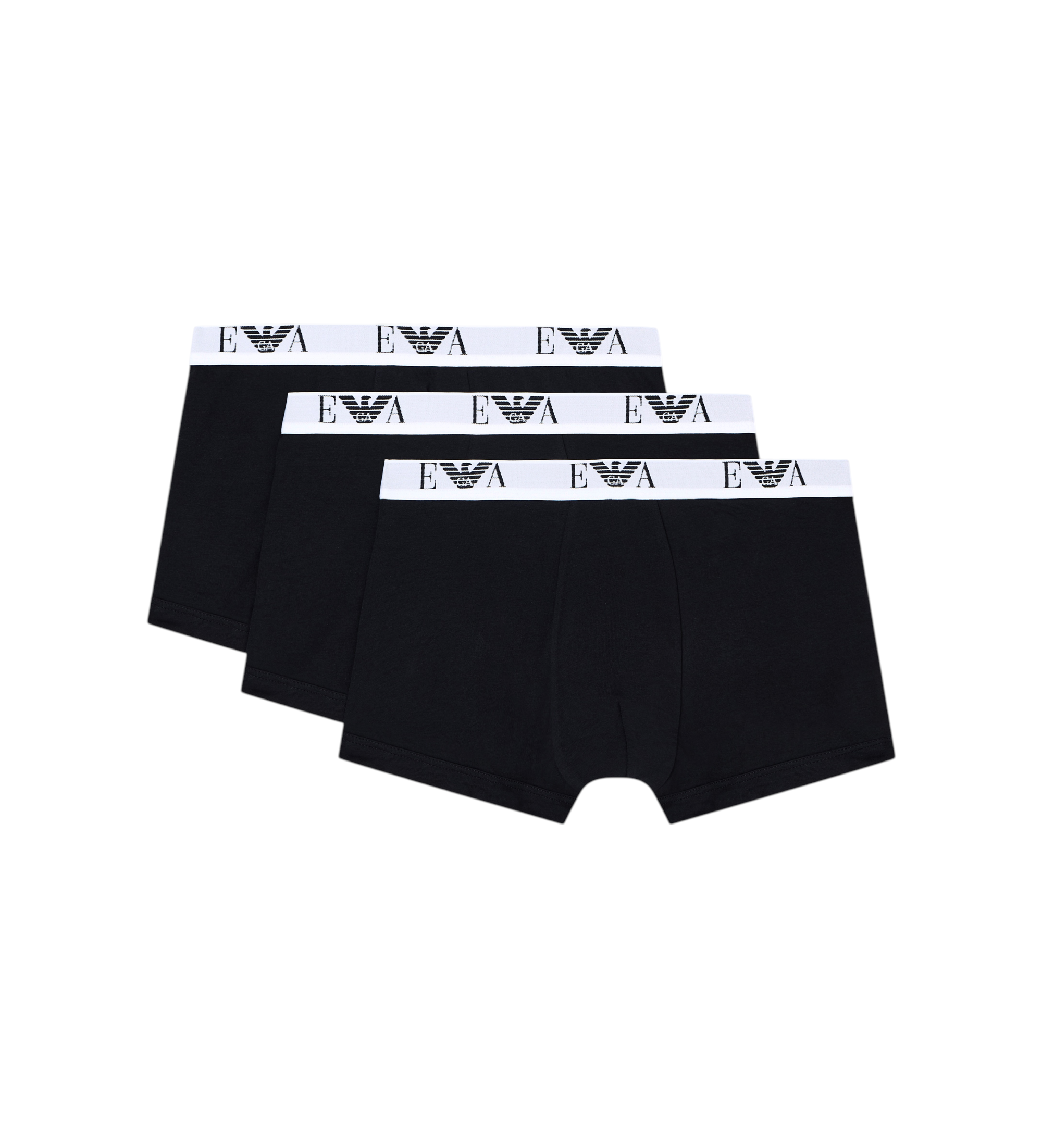 Emporio Armani für Herren. EM000259_AF14131 Set 3 Boxershorts Logo EA schwarz (M), Heimtextilien, Baumwolle