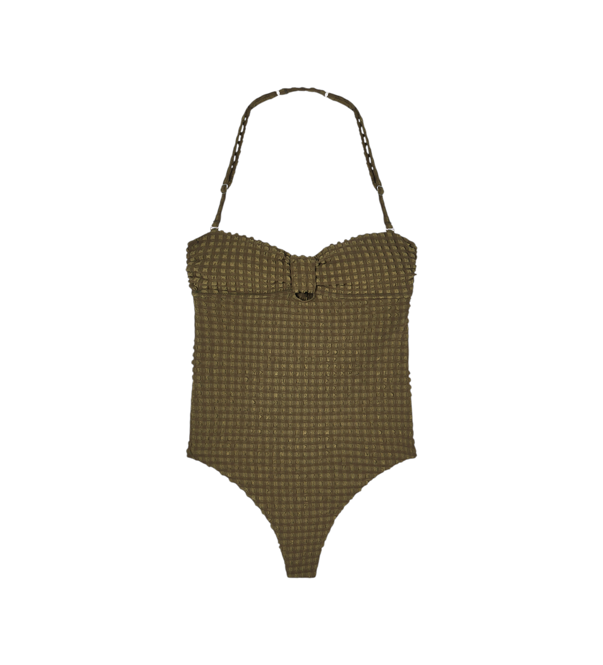 Emporio Armani für Damen. EW003297_AF20247 Olivia grüner Badeanzug (L), Strandbekleidung, Polyester