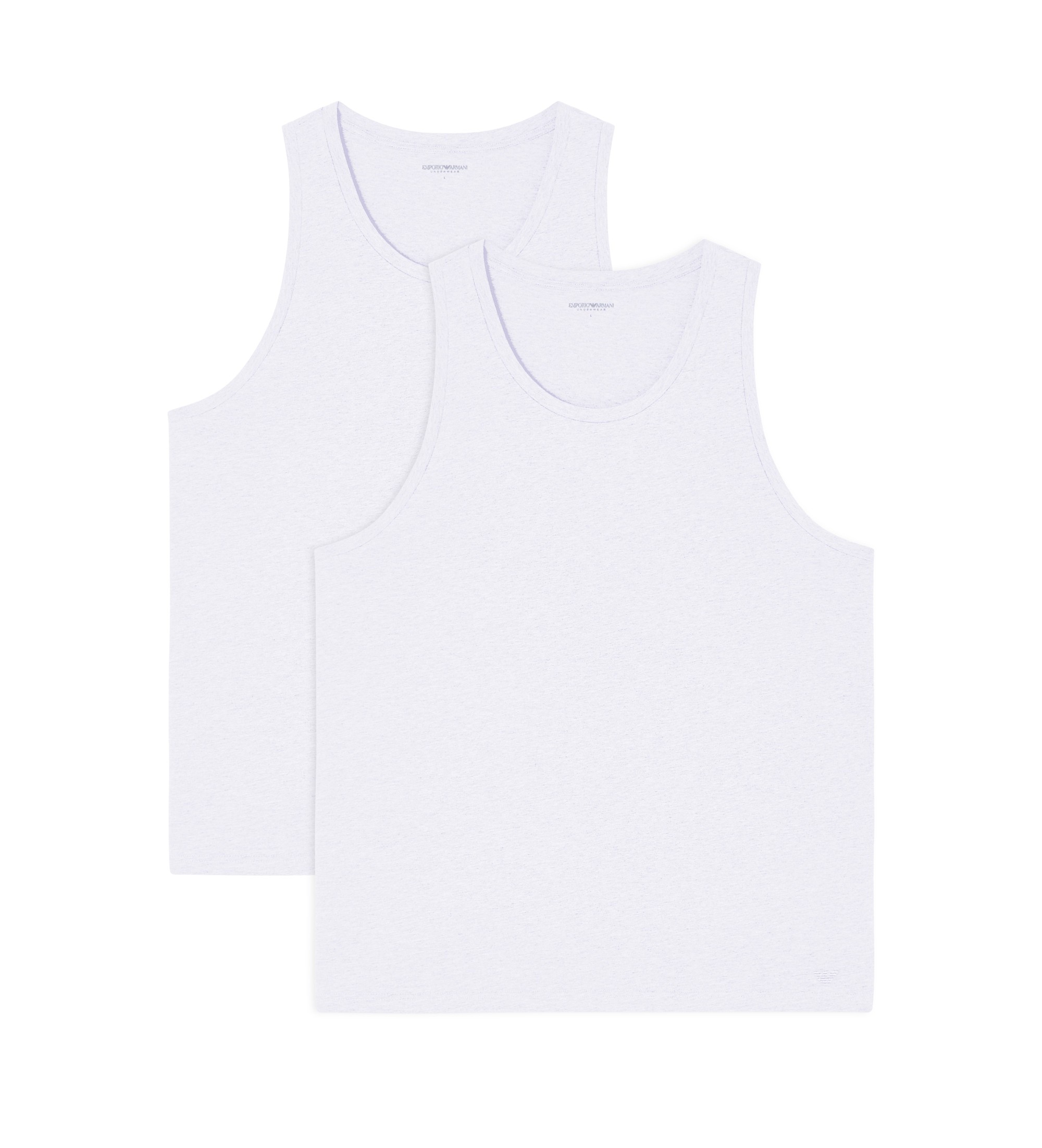 Emporio Armani für Herren. EM005315_AF24322 2er-Set weiße T-Shirts (XL), Heimtextilien, Baumwolle, Ärmellos / Hosenträger