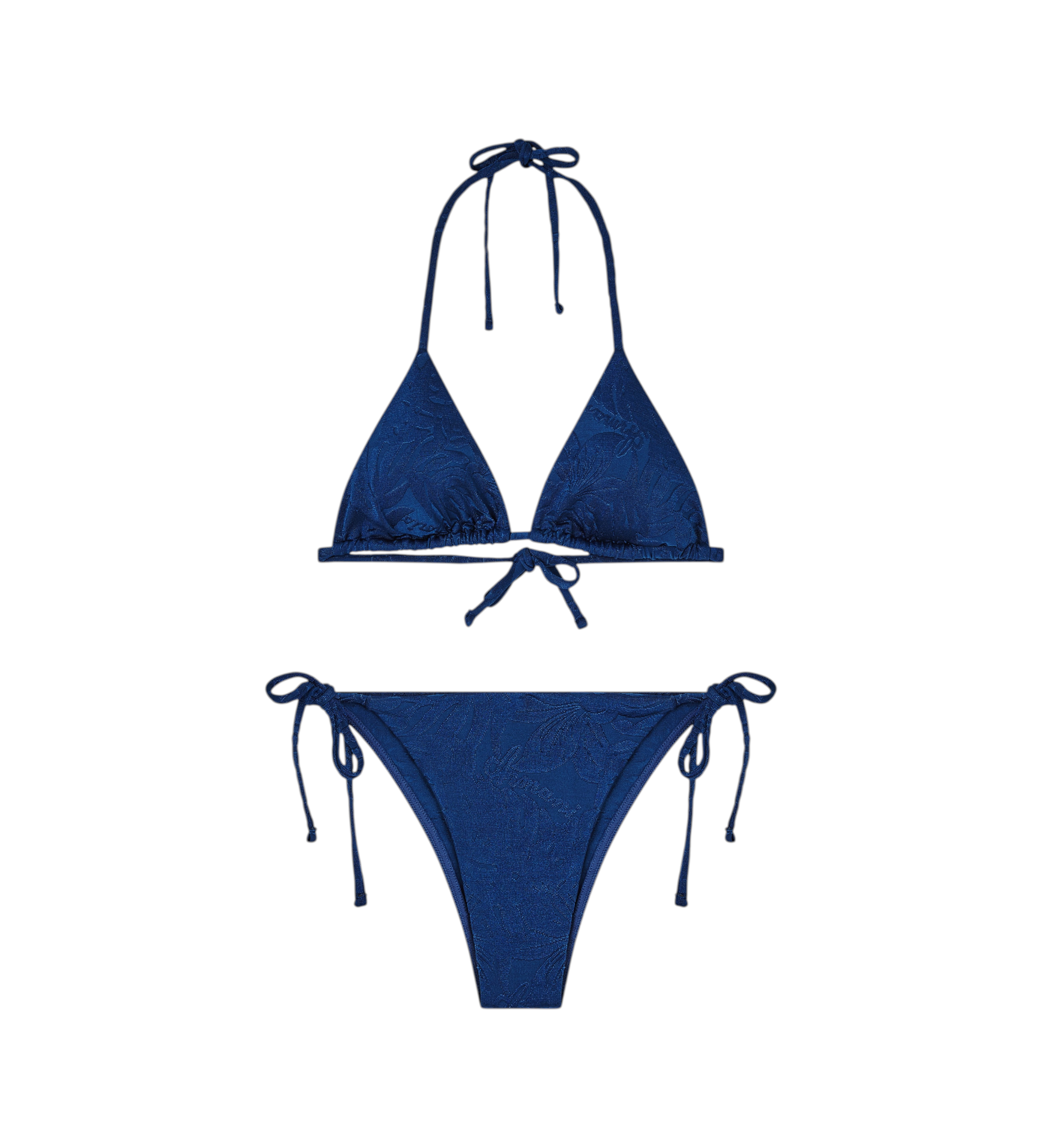 Emporio Armani für Damen. EW000786_AF20241 Bikini Jacquard-Muster navy (XL), Strandbekleidung, Polyester, Marine