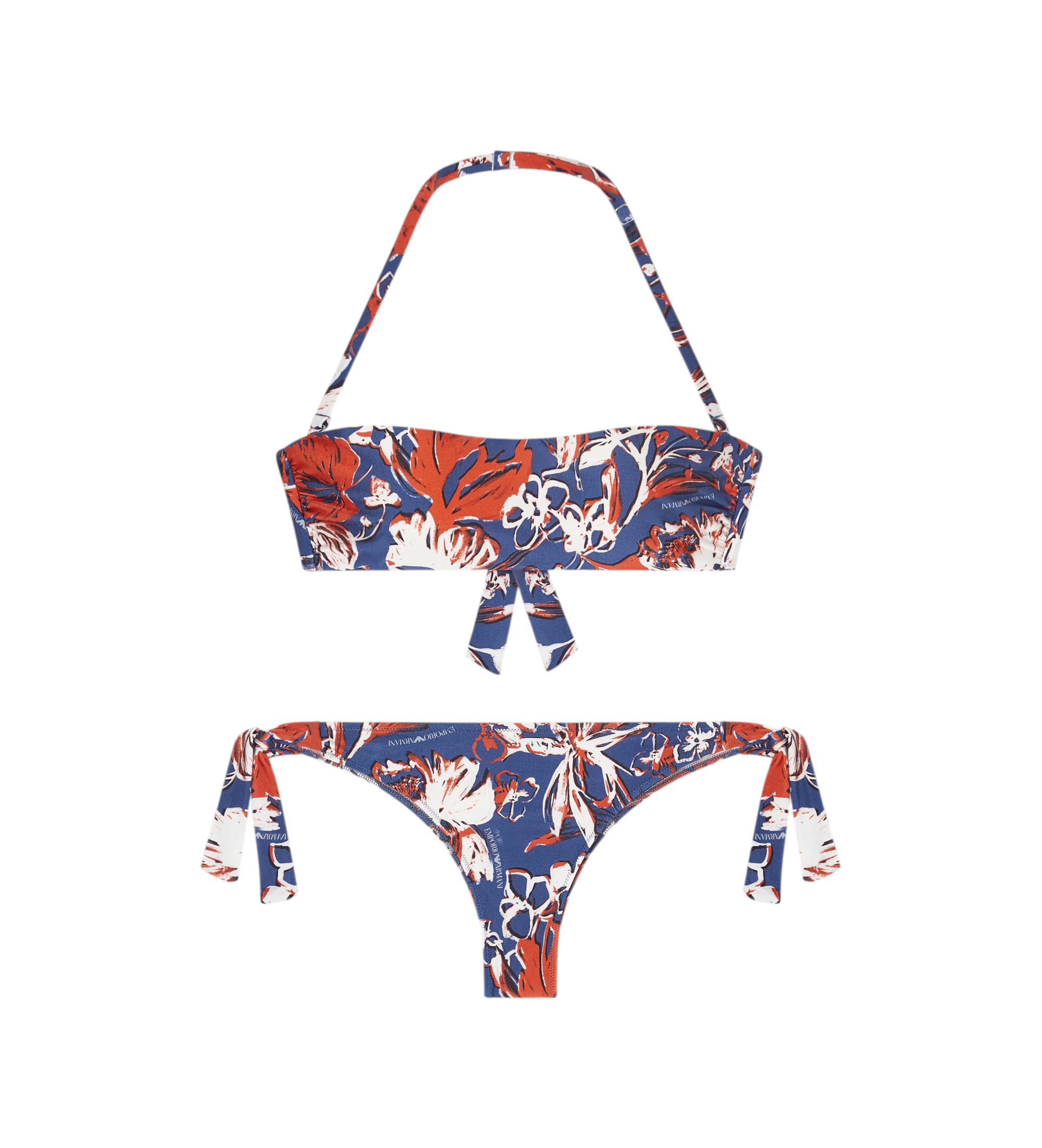 Emporio Armani für Damen. EW000798_AF20242 Bikini Logomania blau (M), Strandbekleidung, Polyamid