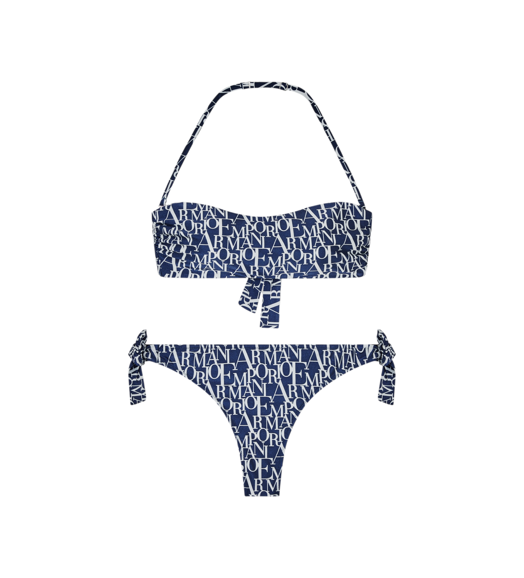 Emporio Armani für Damen. EW000798_AF20242 Bikini Logomania blau (S), Strandbekleidung, Polyamid