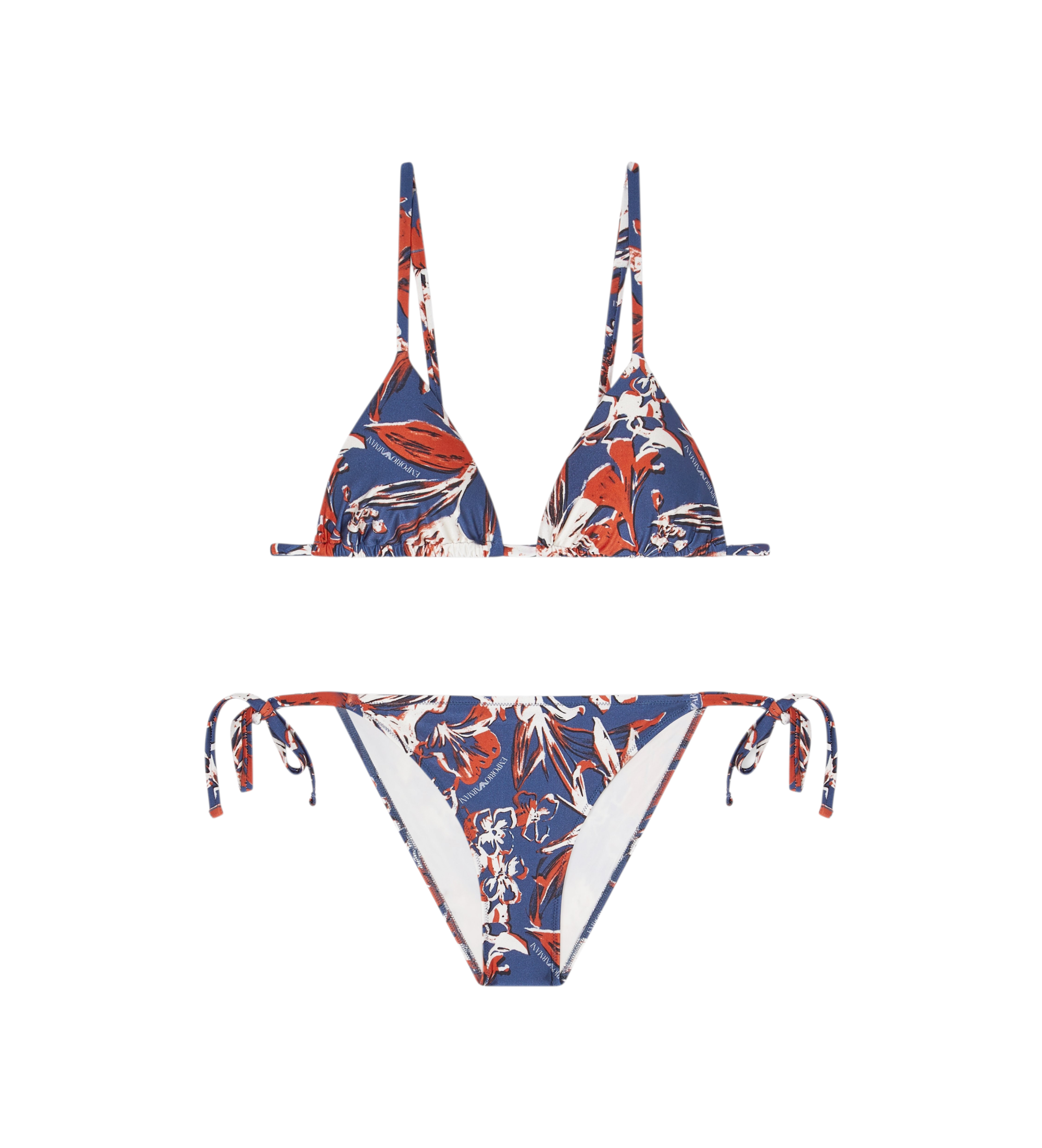 Emporio Armani für Damen. EW000799_AF20242 Bikini Logomania marineblau (M), Strandbekleidung, Polyamid